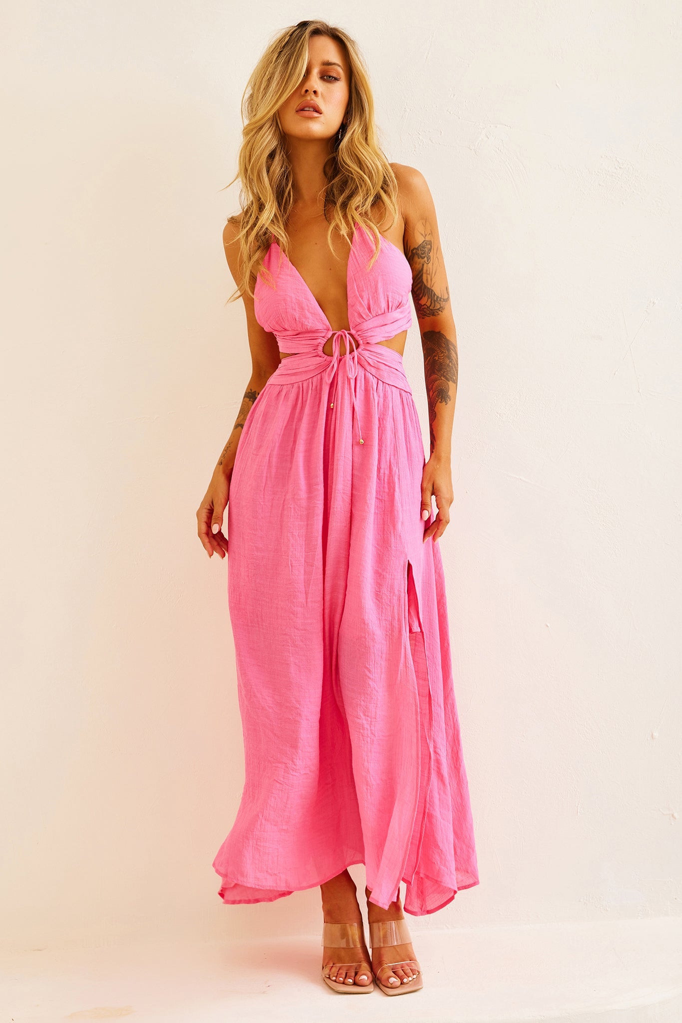 Dolly Maxi Dress - Pink | Sage and Paige AUS.