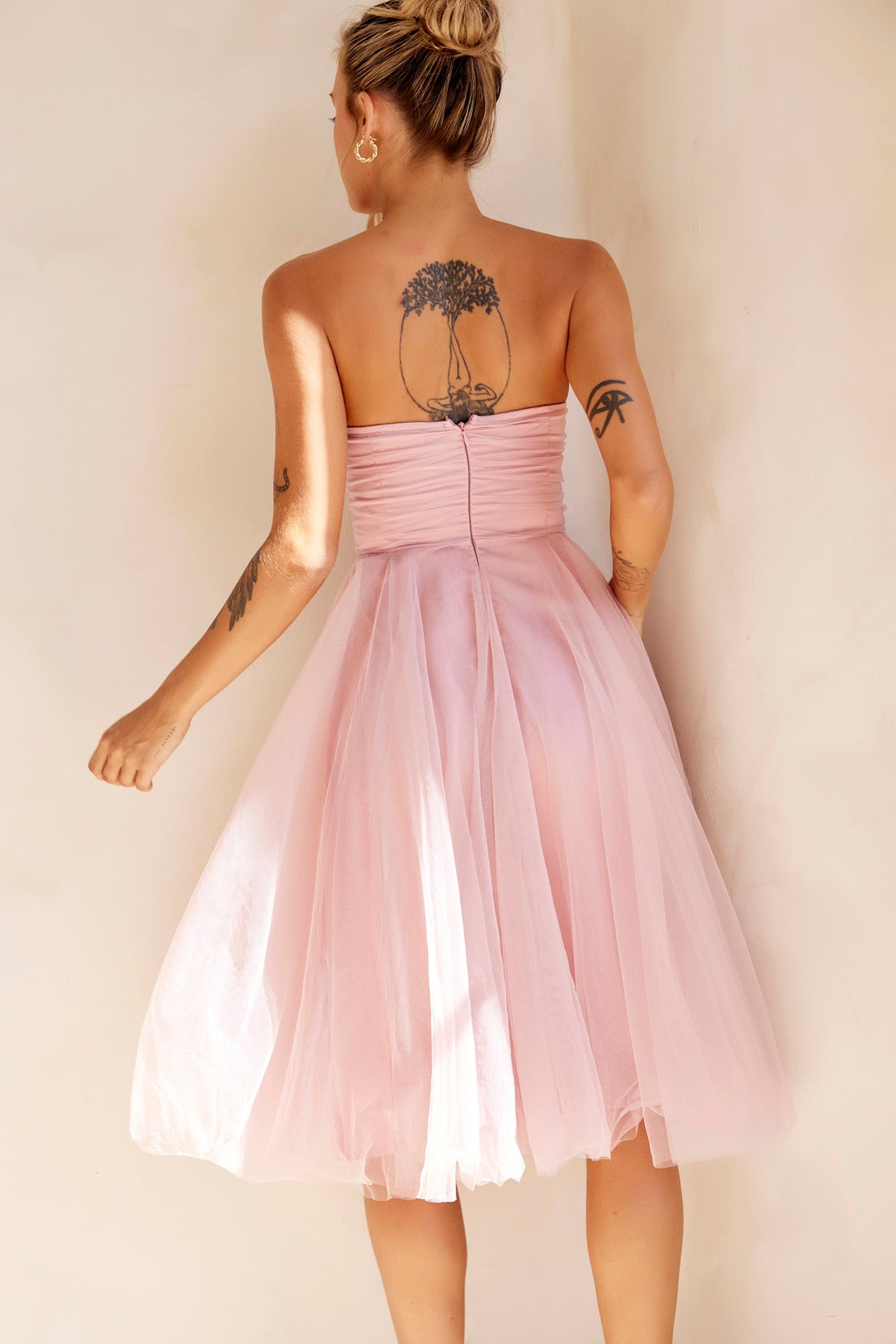 Swingin' It Midi Dress - Blush | Sage and Paige AUS.