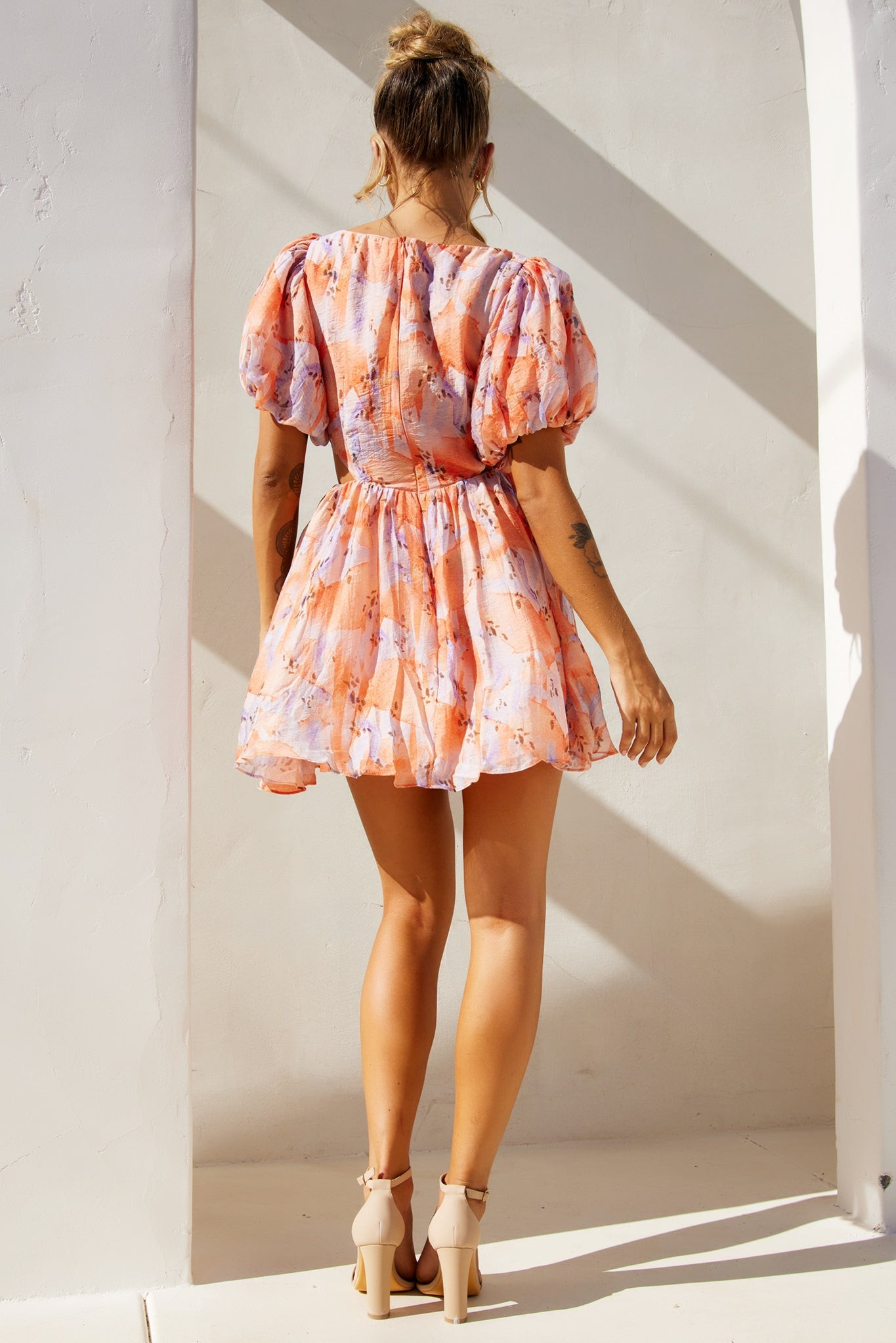 Woodington Sky Mini Dress - Orange | Sage and Paige AUS.