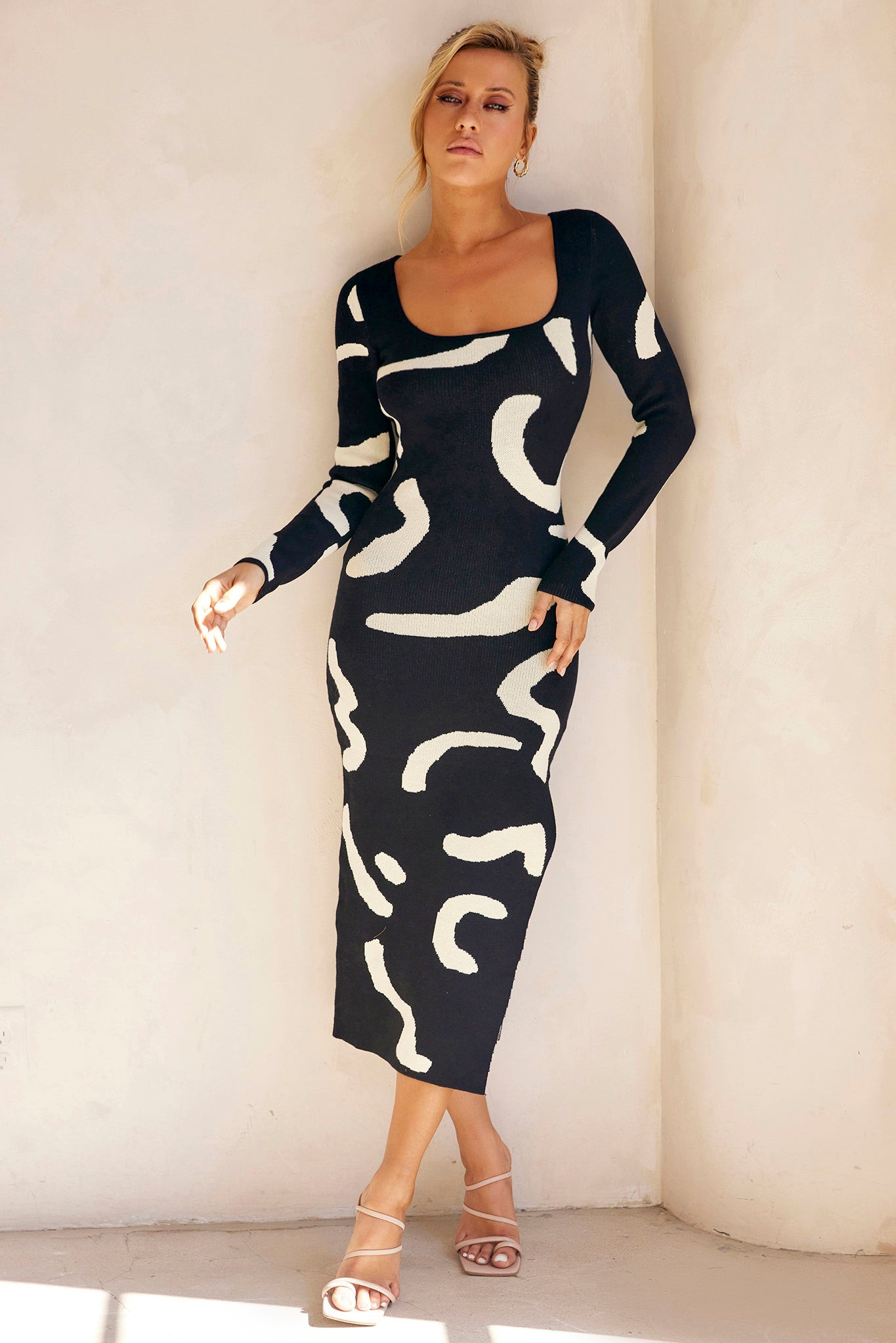 Wish I Had You Midi Dress - Black | Sage and Paige AUS.