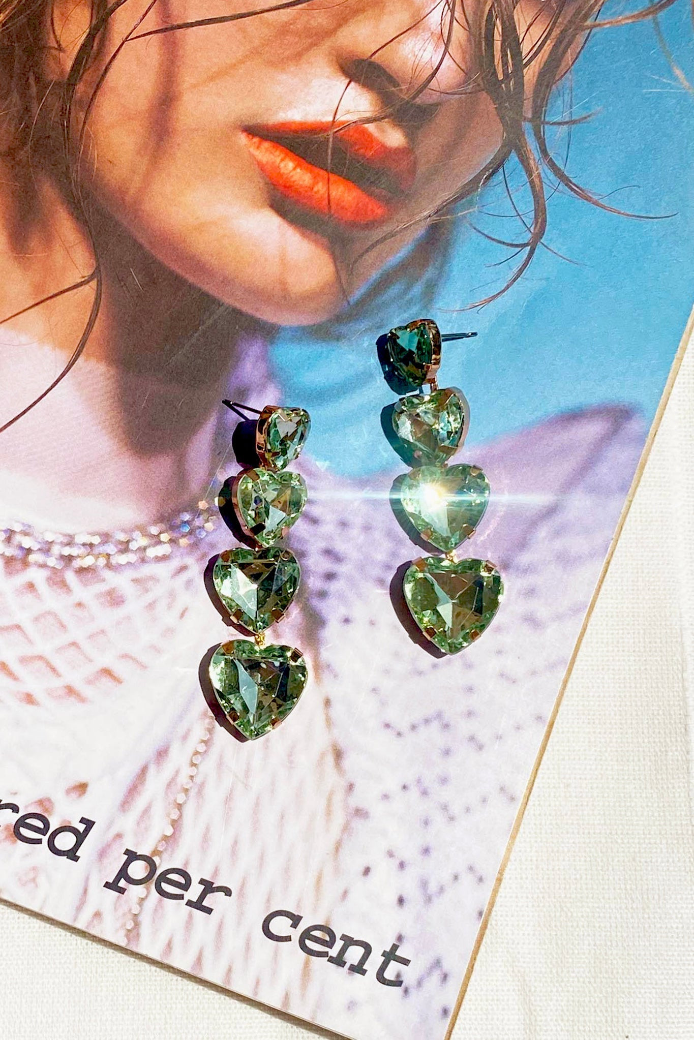 Days Of Love Earrings - Green | Sage and Paige AUS.