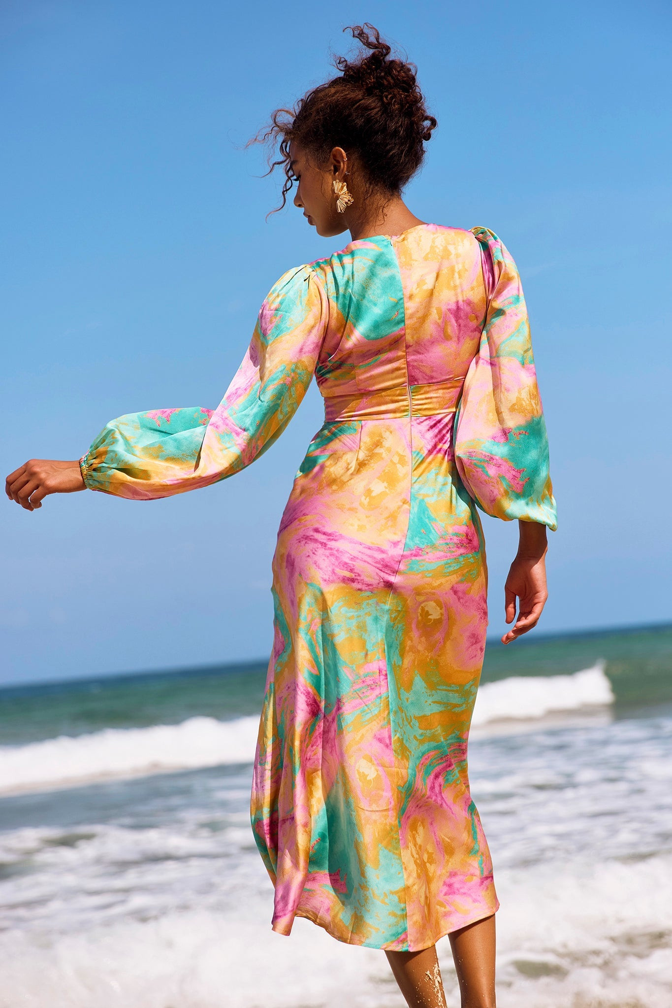 Young And In Love Midi Dress - Pink Multi | Sage and Paige AUS.