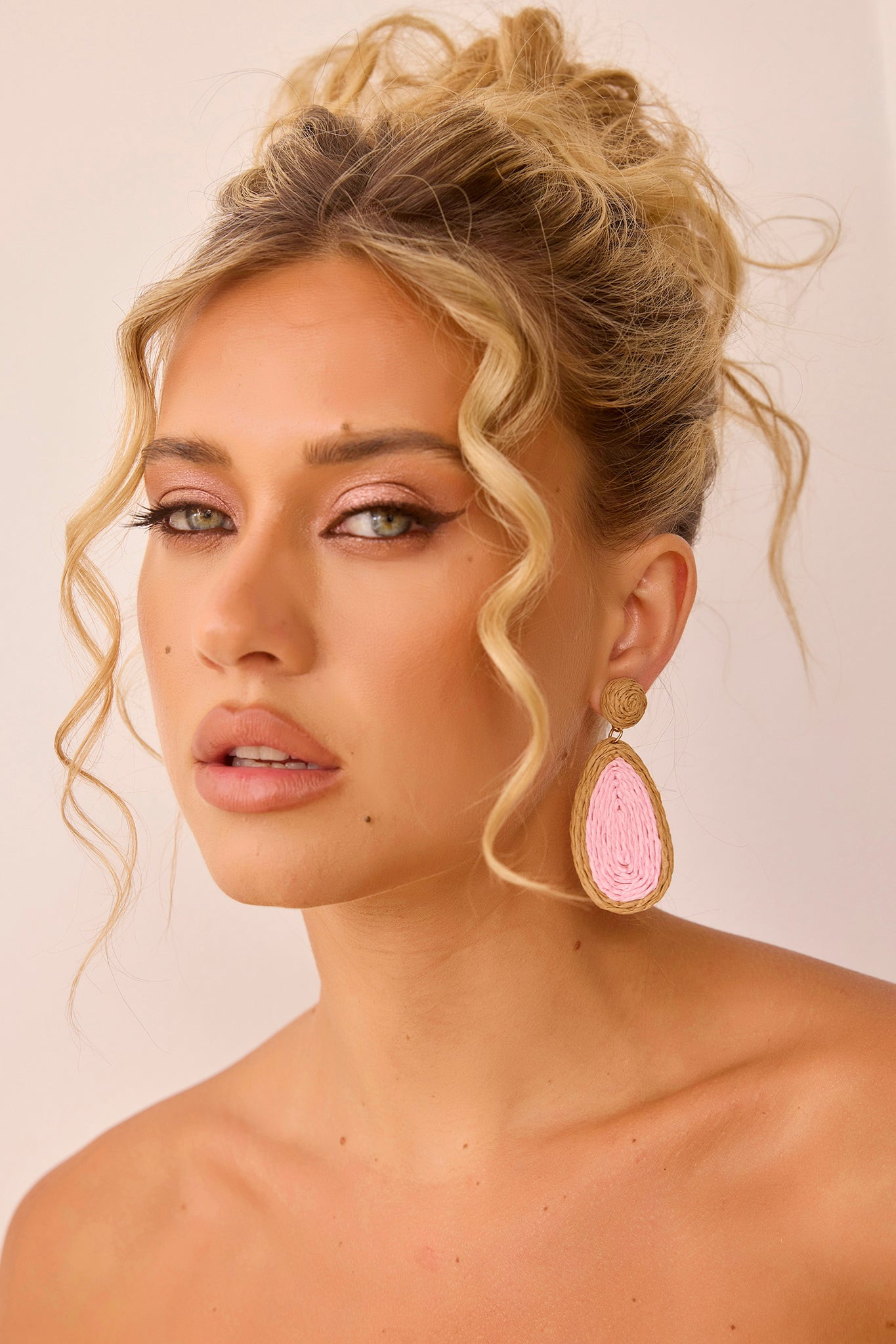Unique Touch Earrings - Pink | Sage and Paige AUS.