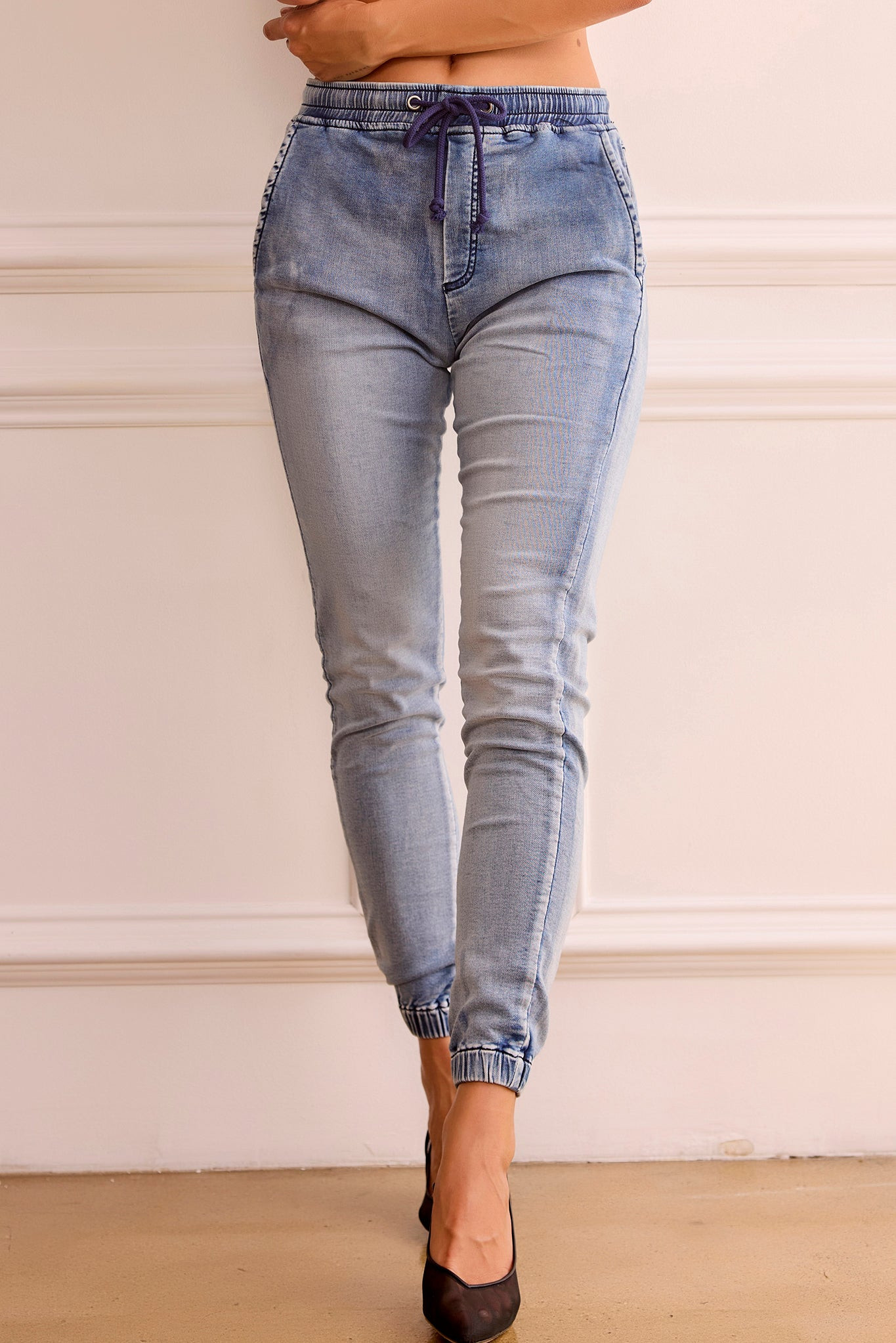 New State Denim Jogger - Washed Blue | Sage and Paige AUS.