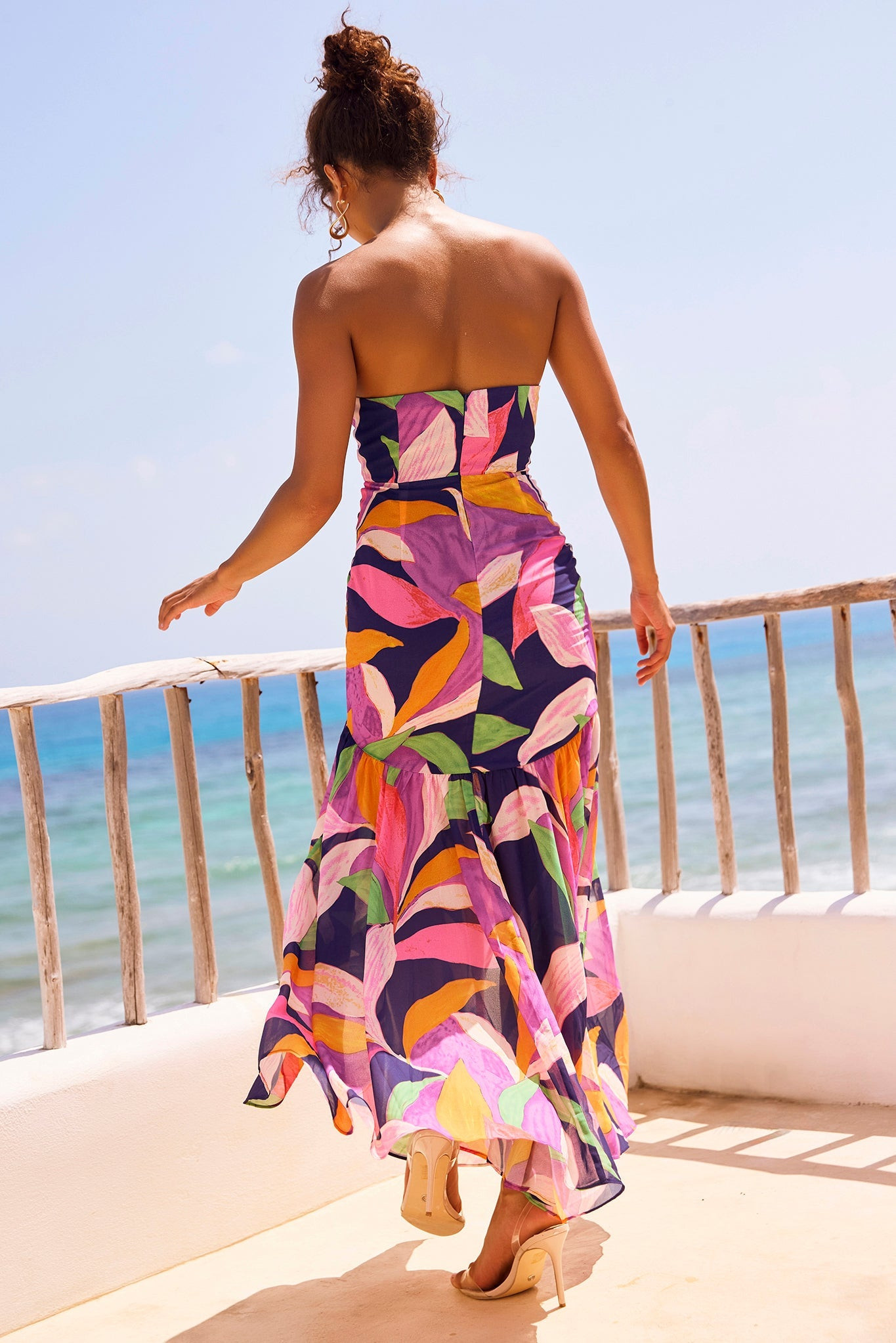 All For Her Maxi Dress - Navy Multi | Sage and Paige AUS.