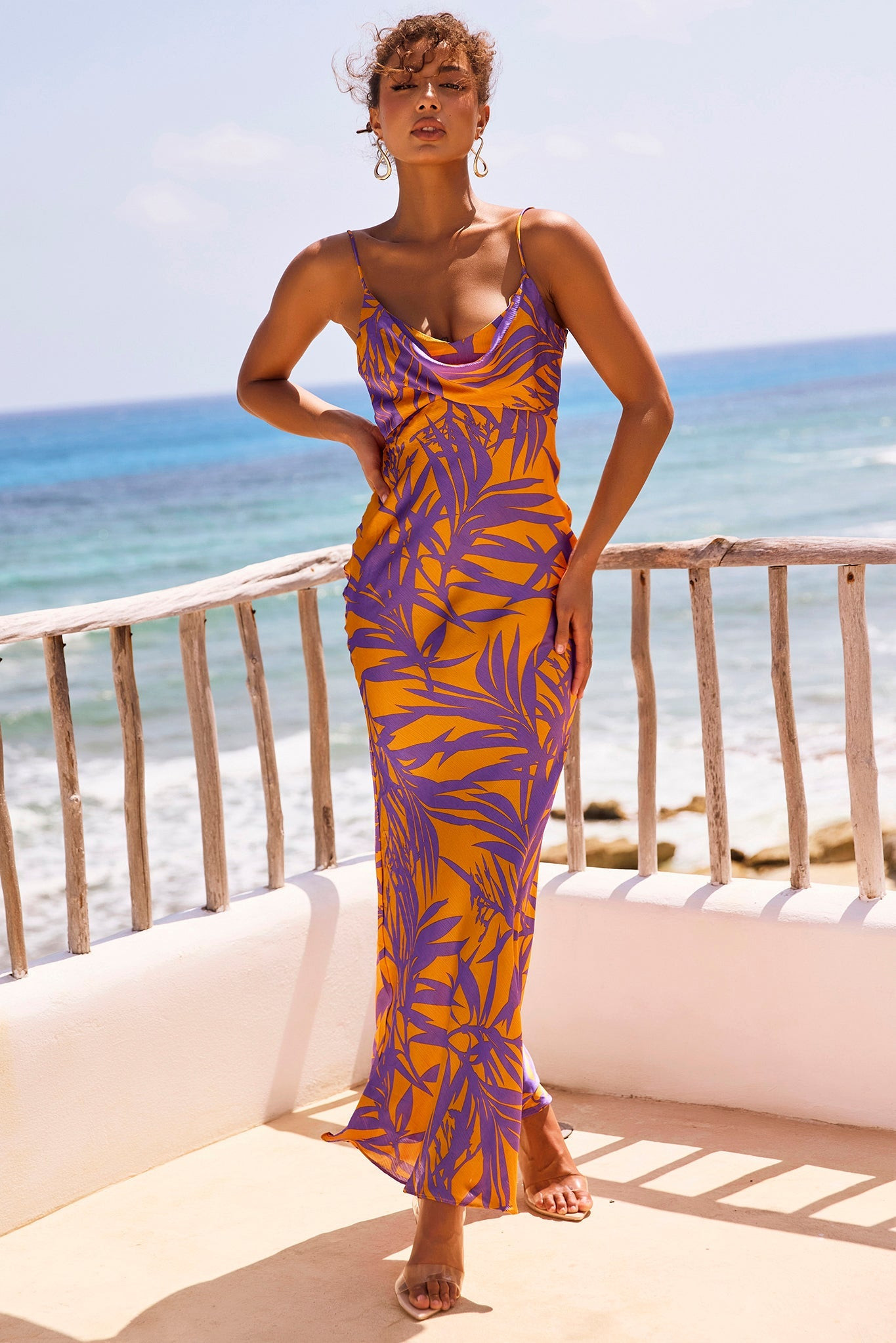May In A Mood Maxi Dress - Purple Multi | Sage and Paige AUS.