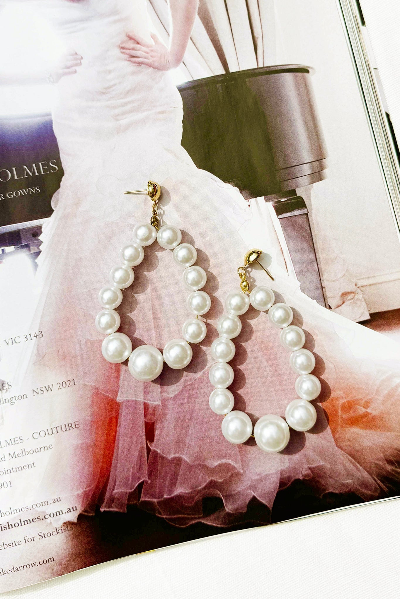 Pearl Perfection Earrings - White | Sage and Paige AUS.