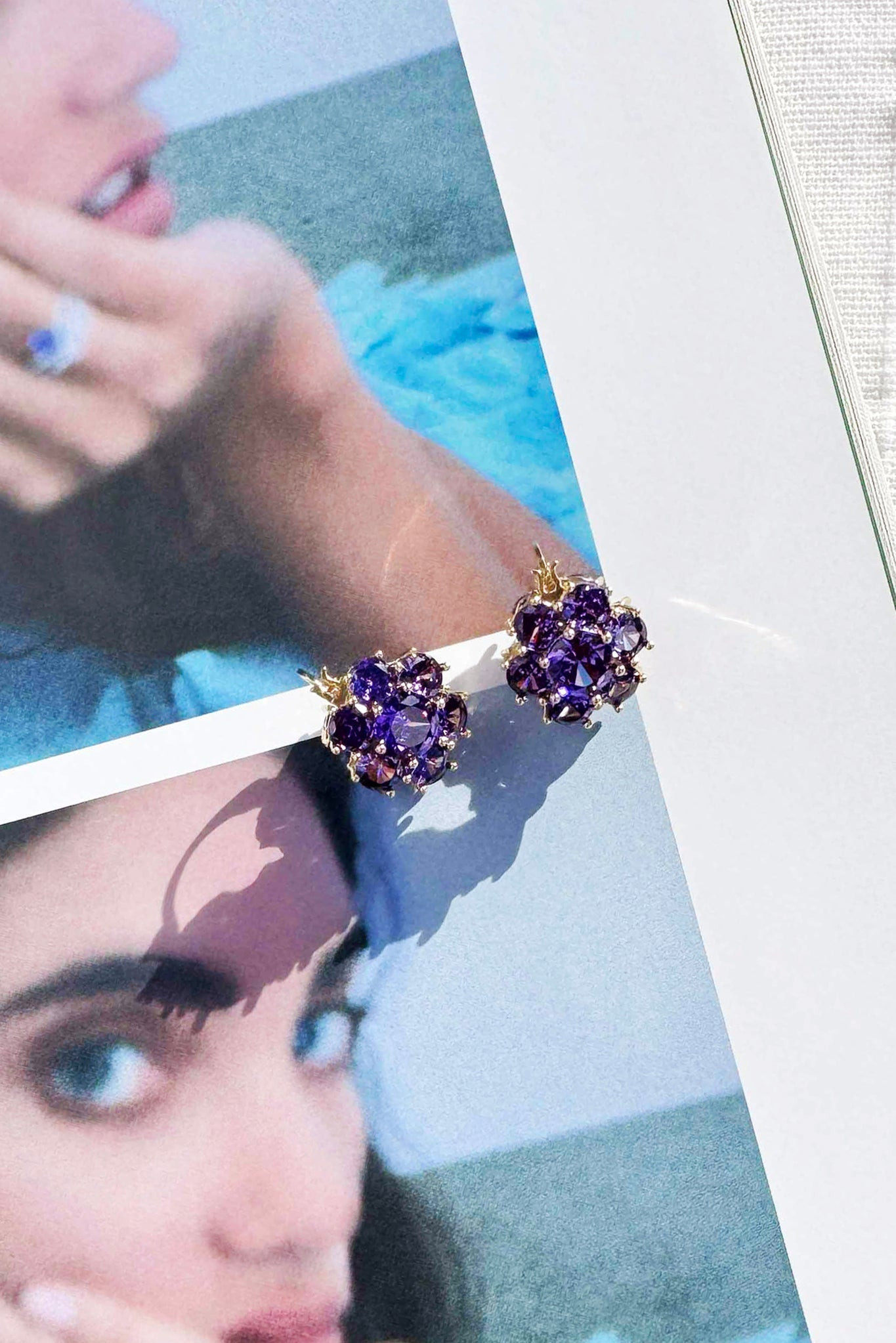 Free Fallin Earrings - Purple | Sage and Paige AUS.