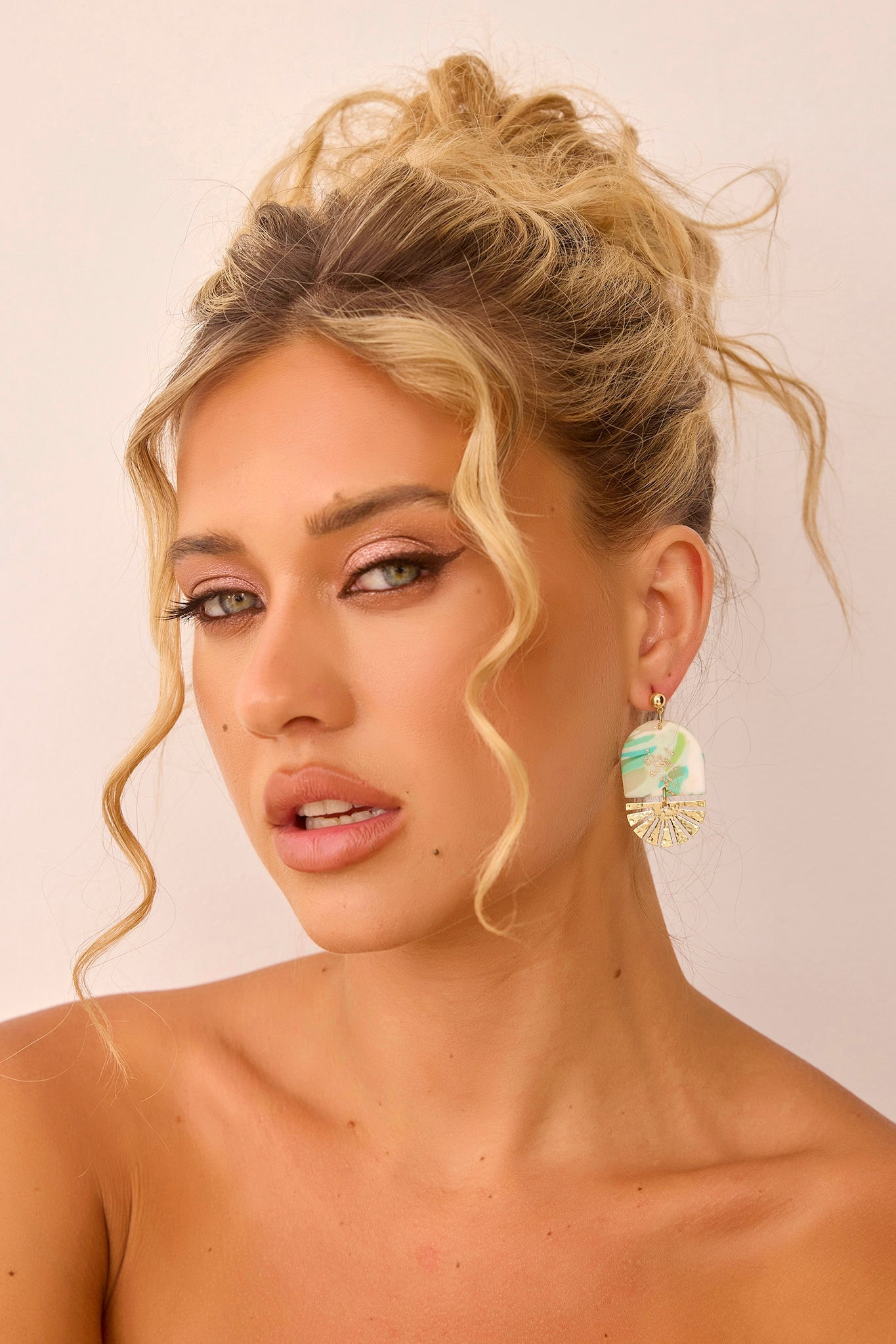 One To Beat Earrings - Green | Sage and Paige AUS.