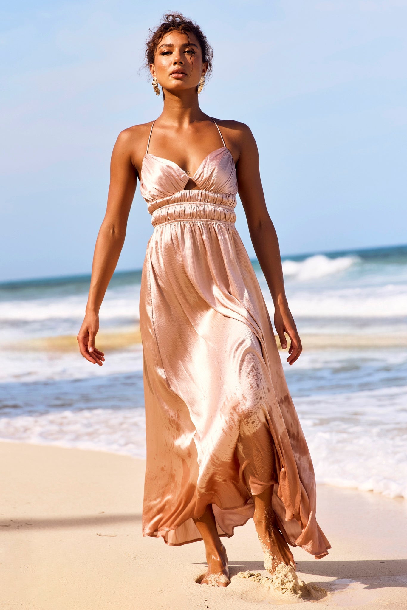 Way To You Maxi Dress - Champagne | Sage and Paige AUS.