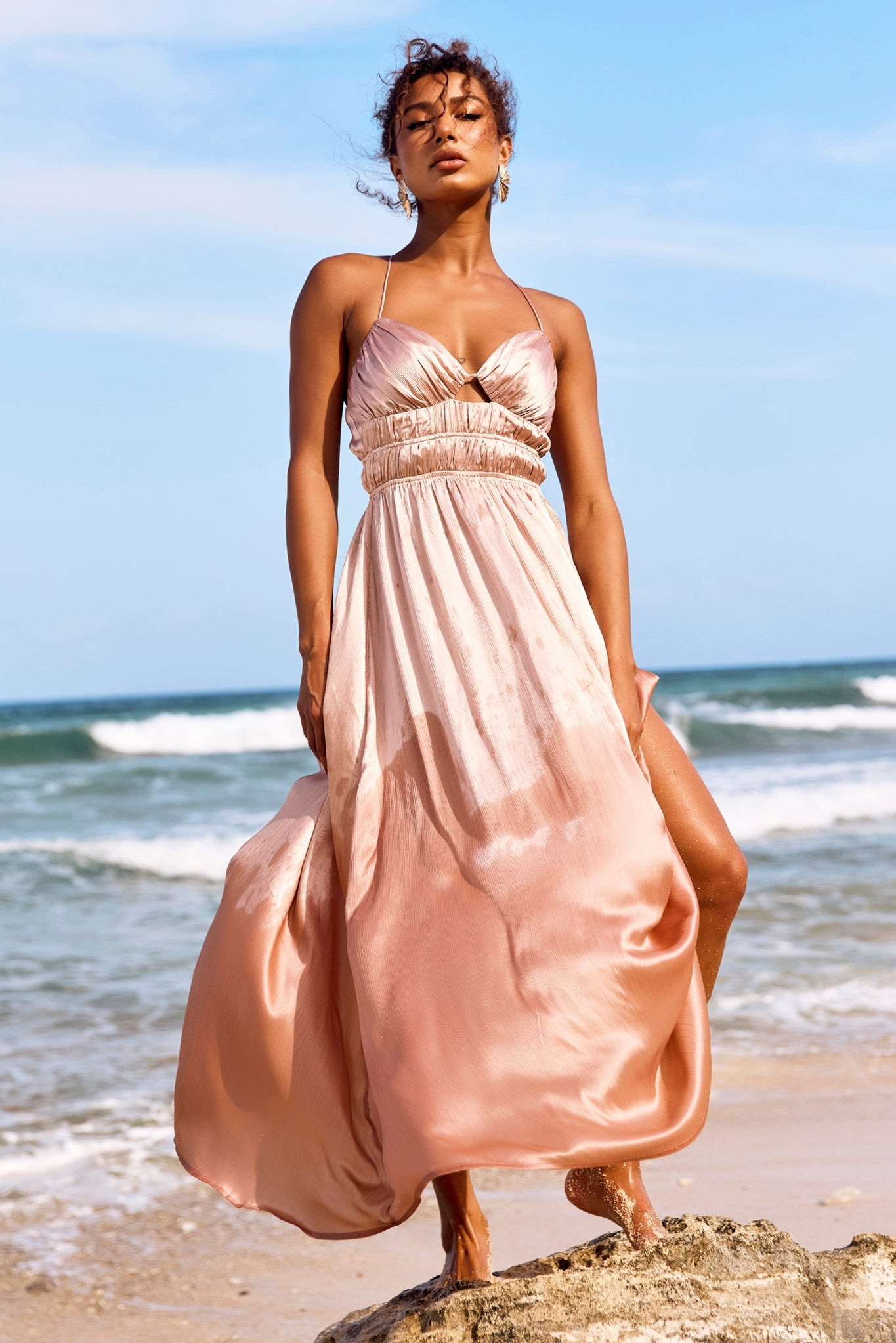 Way To You Maxi Dress - Champagne | Sage and Paige AUS.
