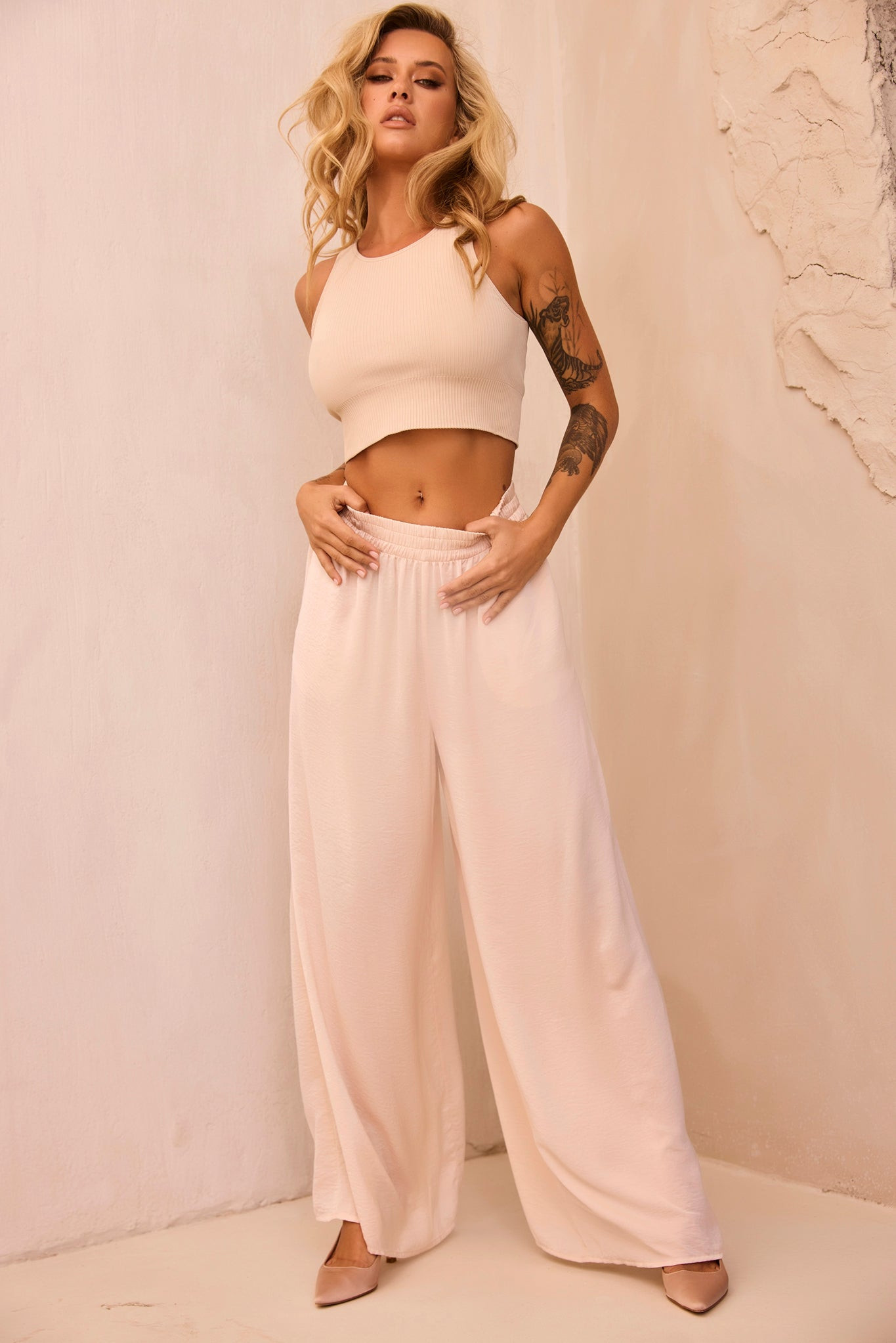 Light As Air Pants - Beige | Sage and Paige AUS.