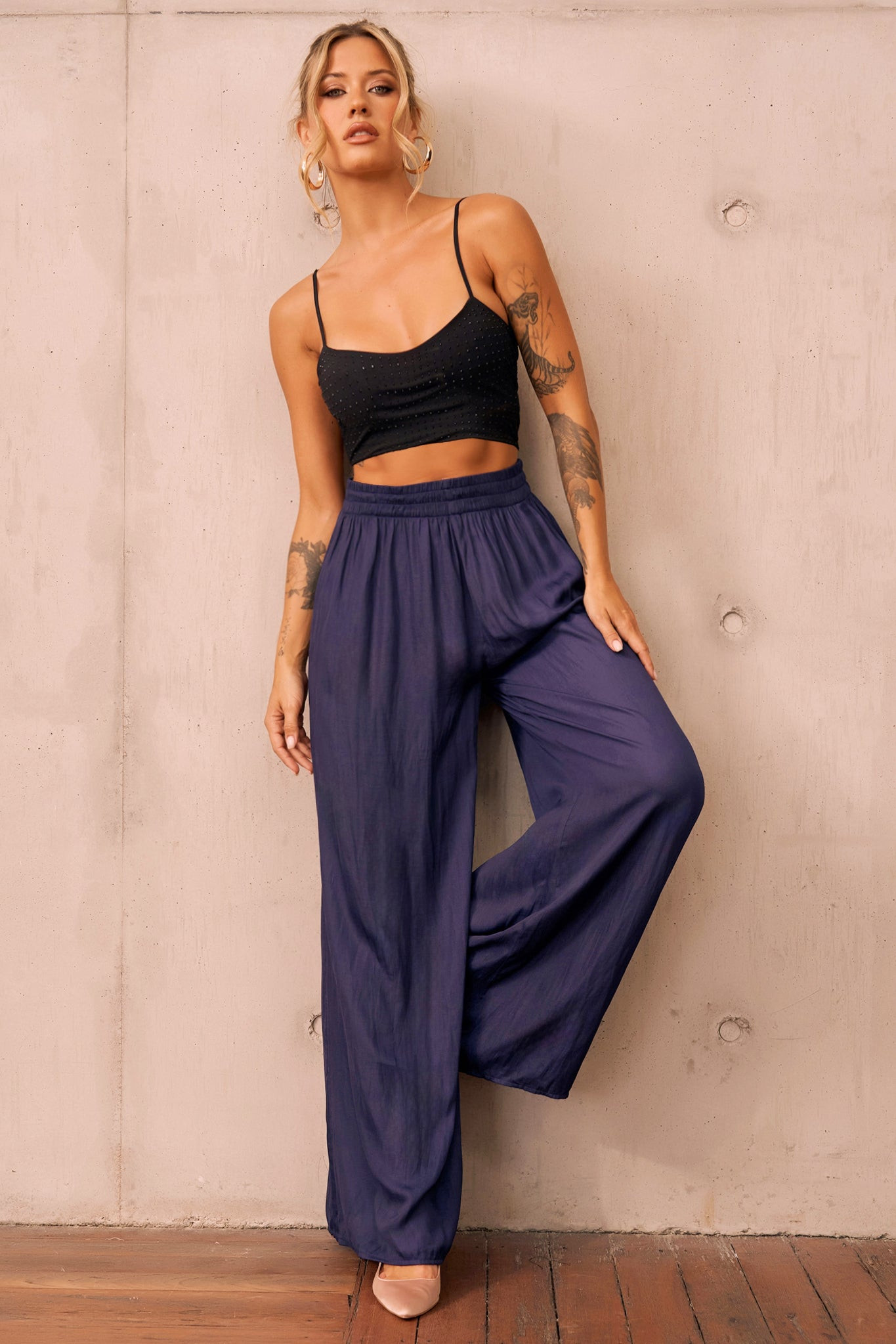 Light As Air Pants - Navy | Sage and Paige AUS.