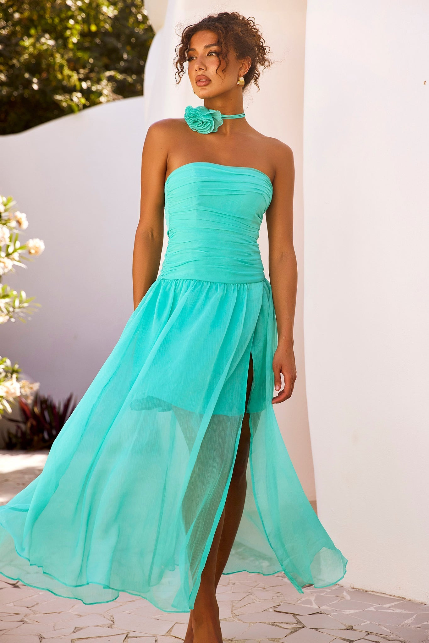 The Briana Maxi Dress - Sea Green | Sage and Paige AUS.