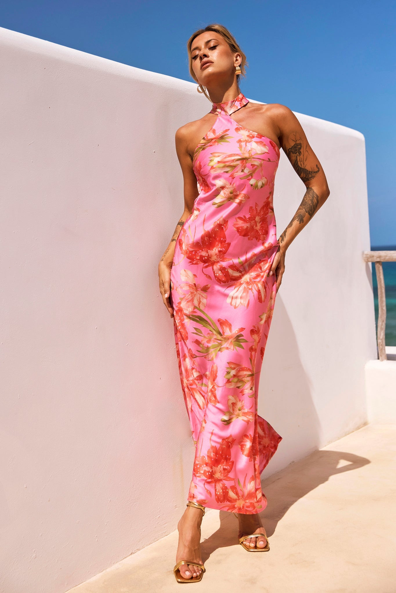 Dream On Georgia Maxi Dress - Pink | Sage and Paige AUS.