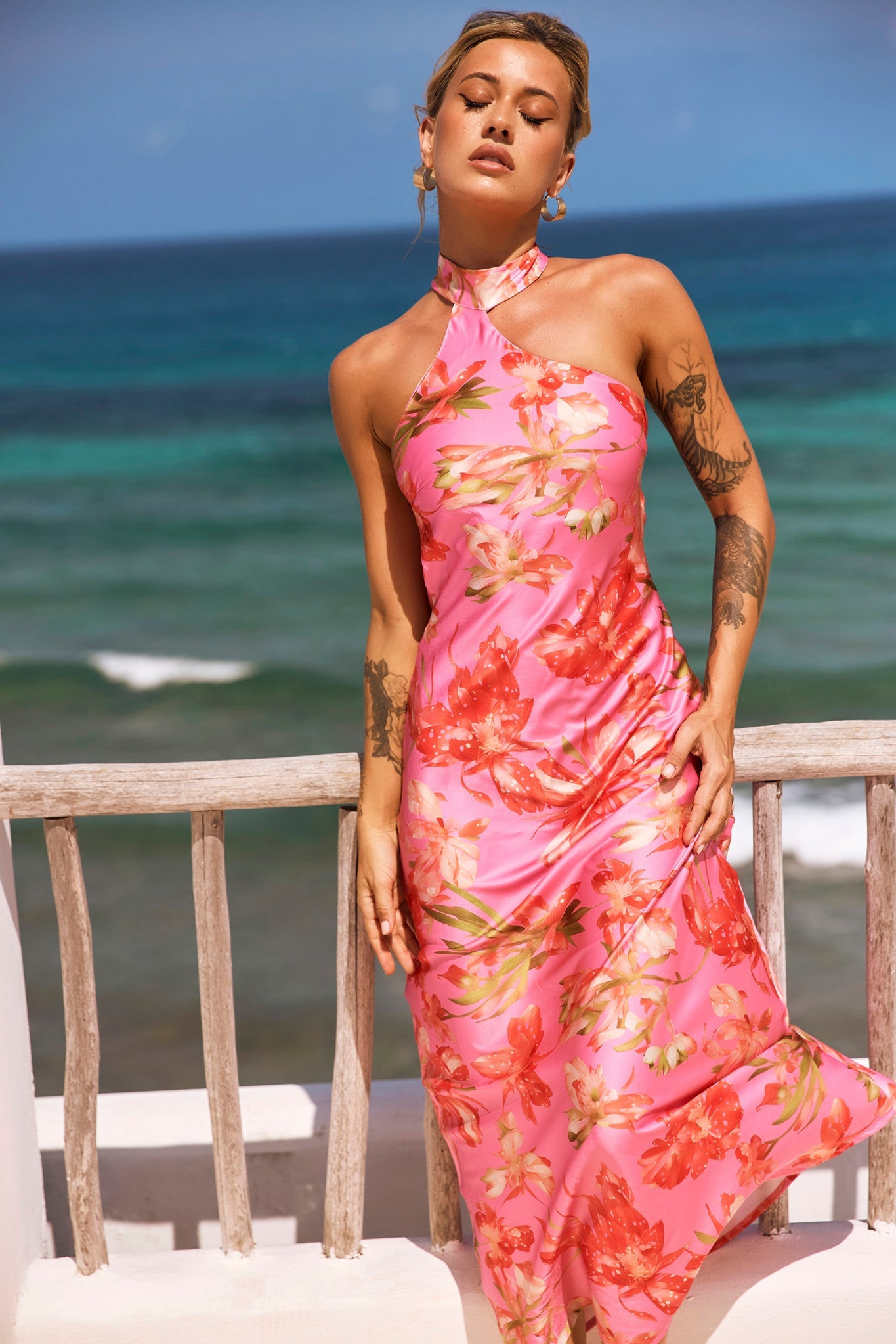 Dream On Georgia Maxi Dress - Pink | Sage and Paige AUS.