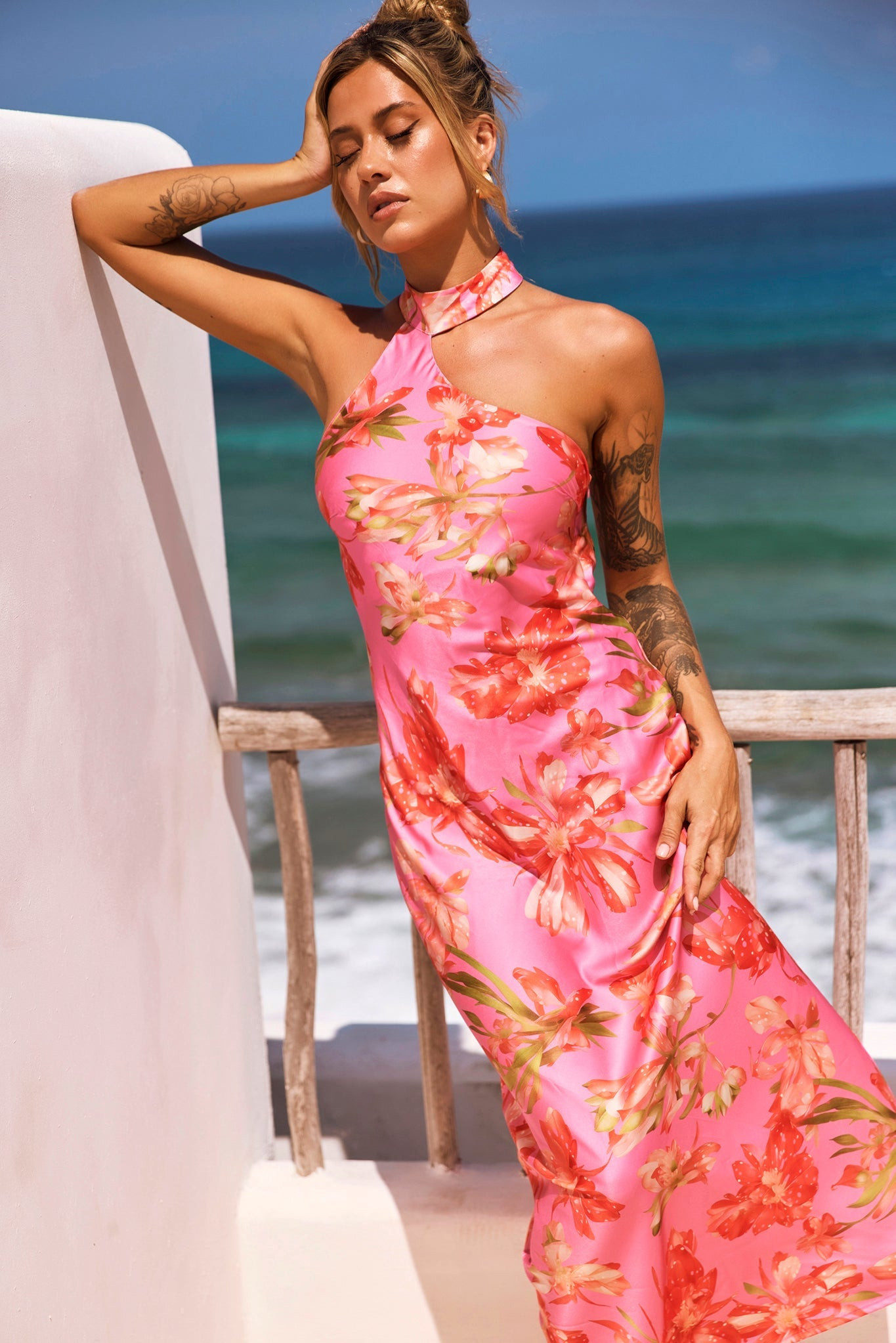 Dream On Georgia Maxi Dress - Pink | Sage and Paige AUS.