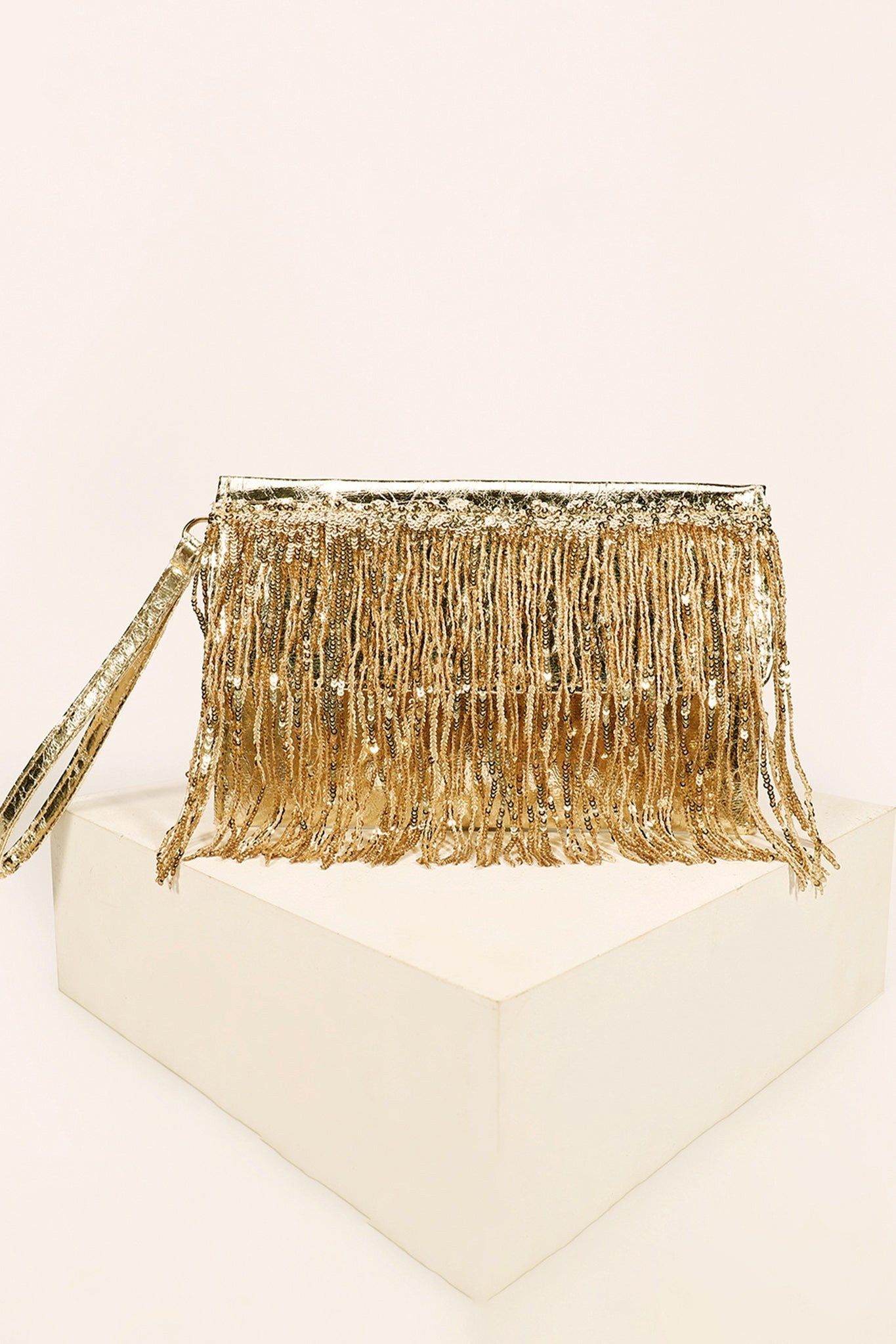 Golden Moon Clutch Bag - Gold | Sage and Paige AUS.