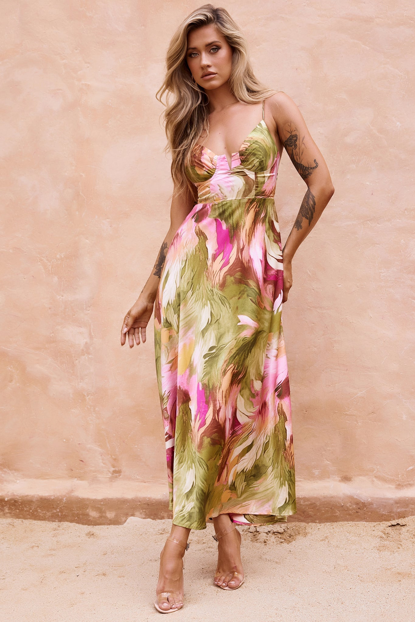 Send Love Maxi Dress - Purple Multi | Sage and Paige AUS.