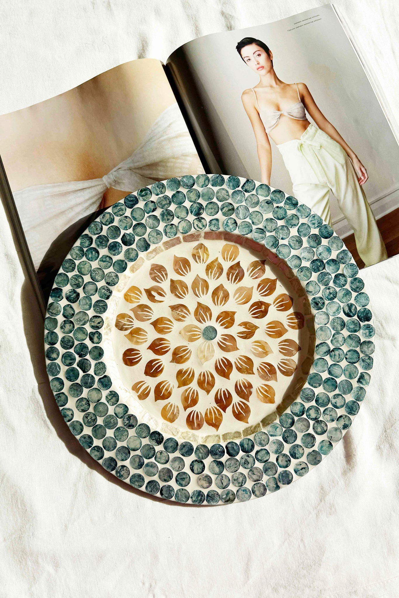 Beholder Of Wisdom Decorative Plate - Blue | Sage and Paige AUS.