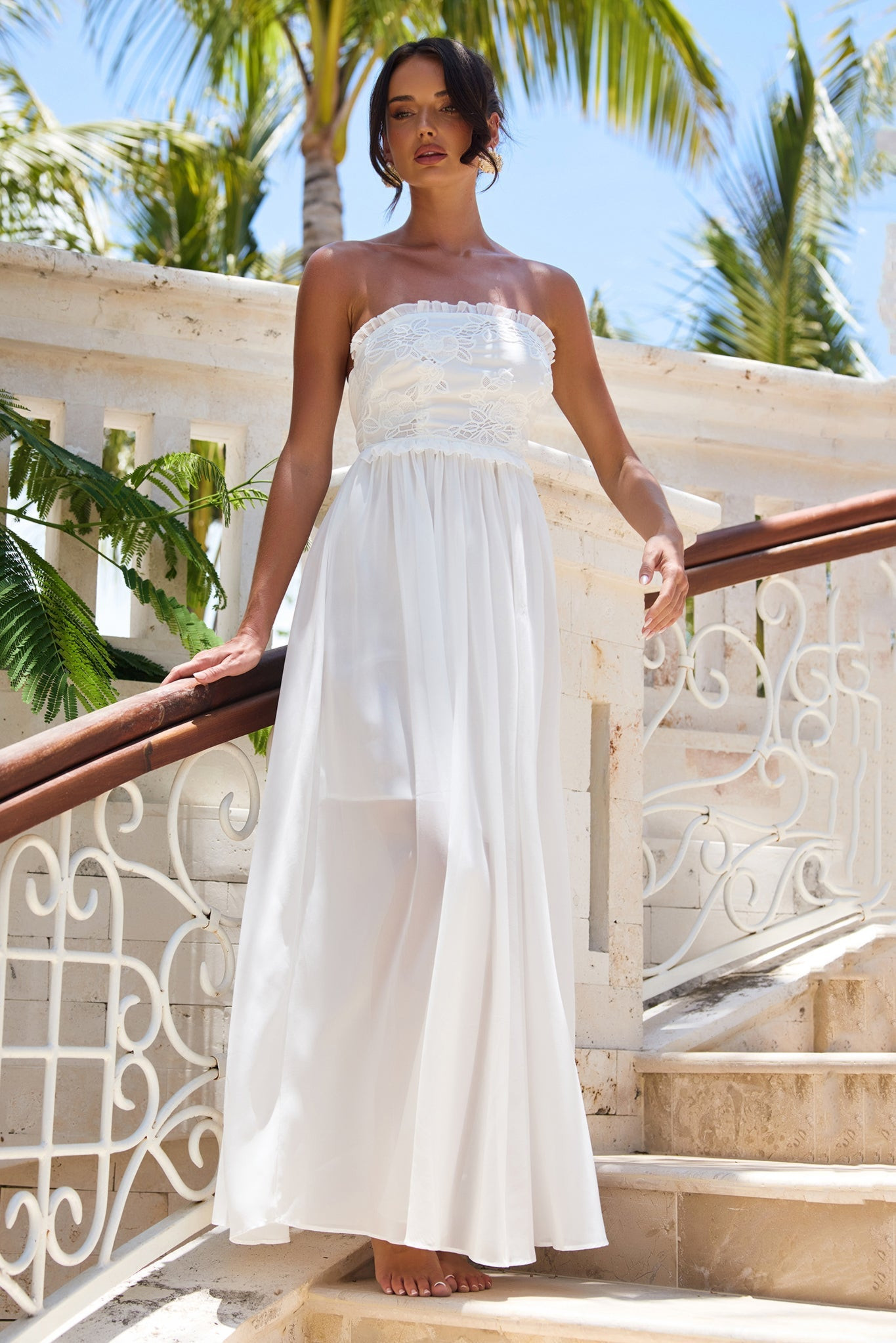 Jules Maxi Dress - White | Sage and Paige AUS.
