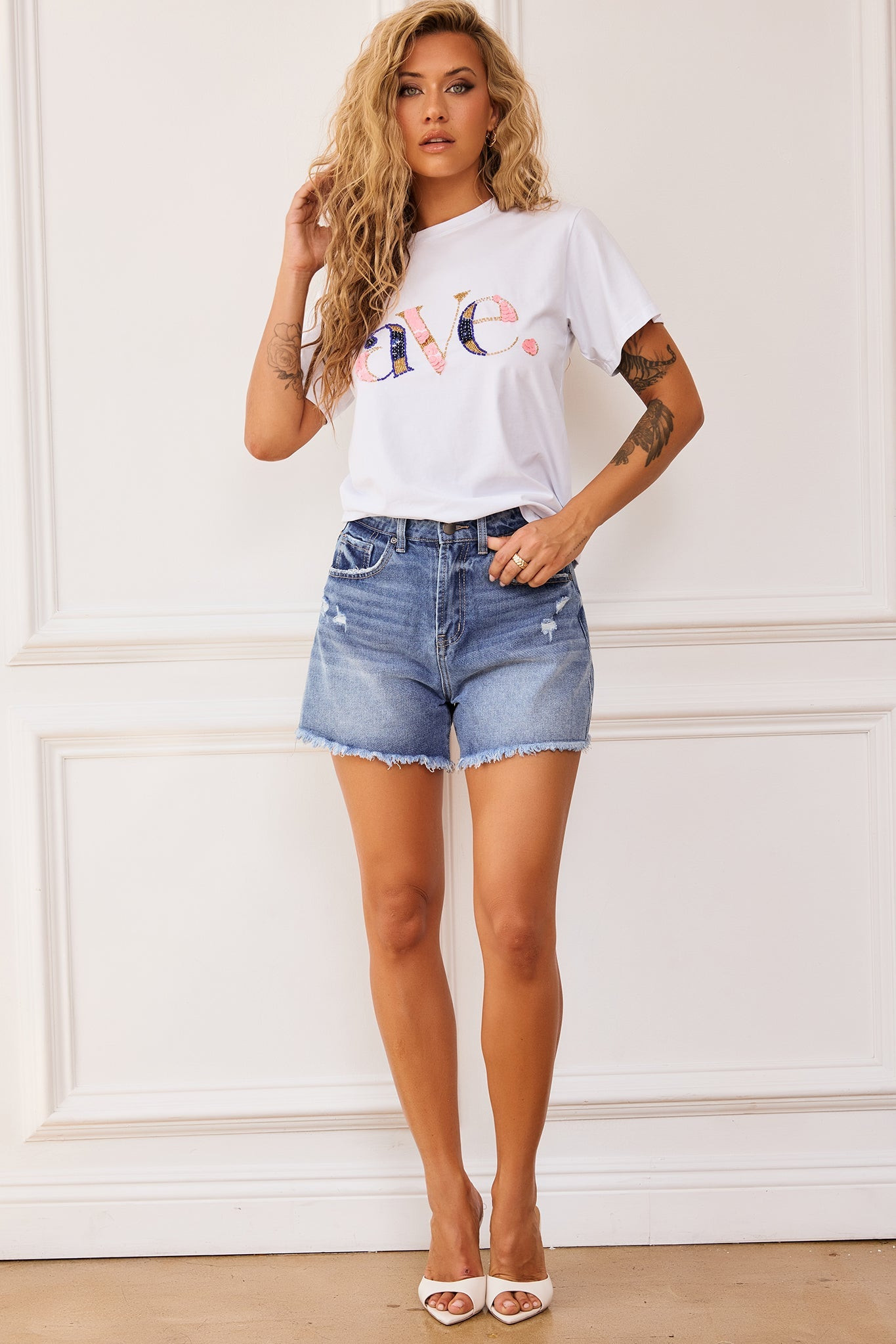 Zander Denim Shorts - Blue | Sage and Paige AUS.