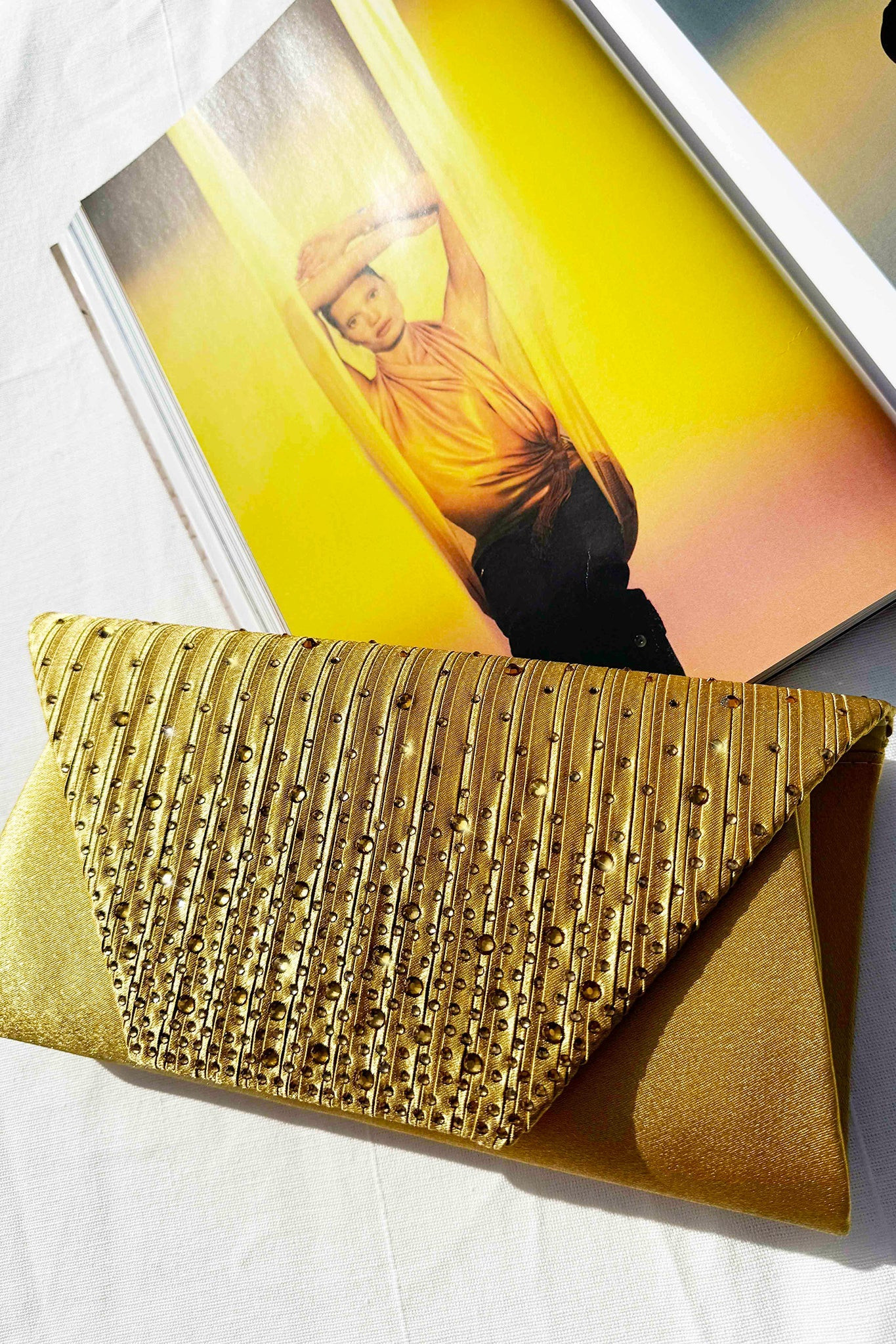 Full Moon Clutch Bag - Gold | Sage and Paige AUS.