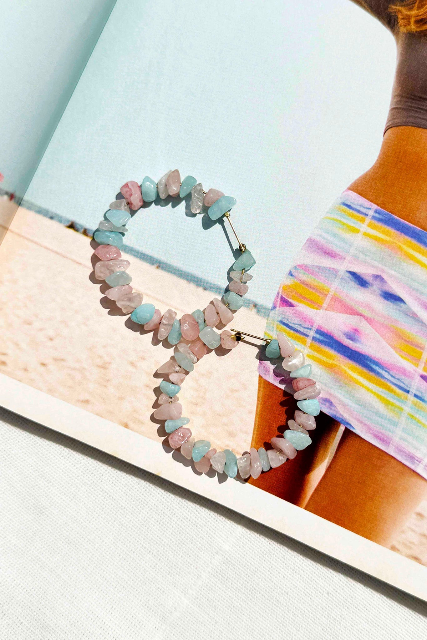 Bliss Beauty Earringa - Blue Pink | Sage and Paige AUS.