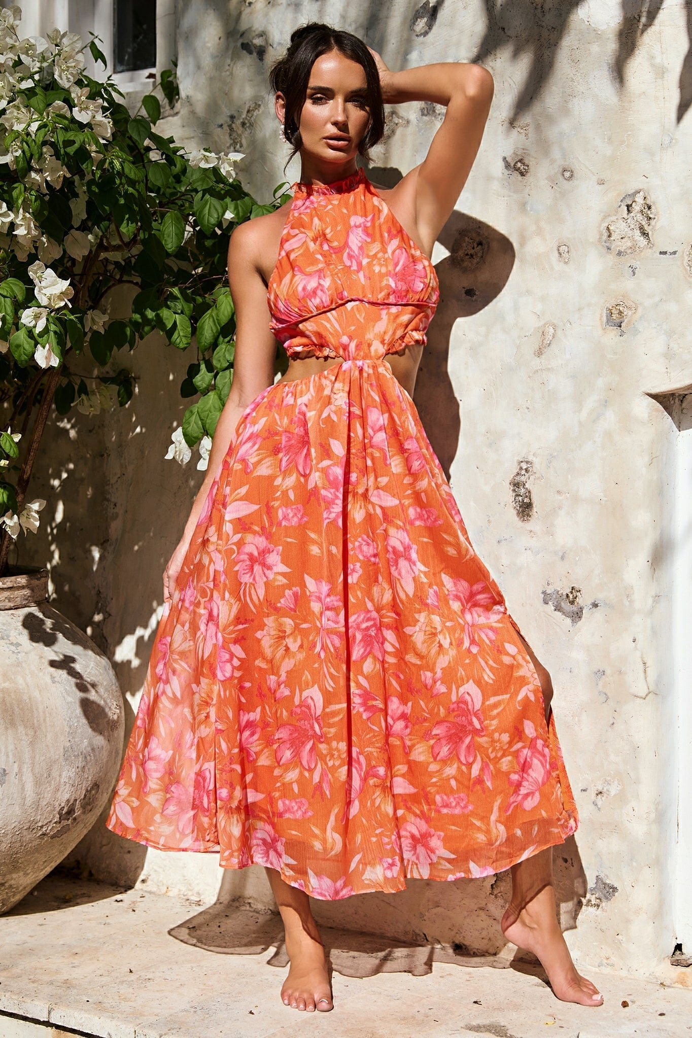 Emery Maxi Dress - Orange | Sage and Paige AUS.