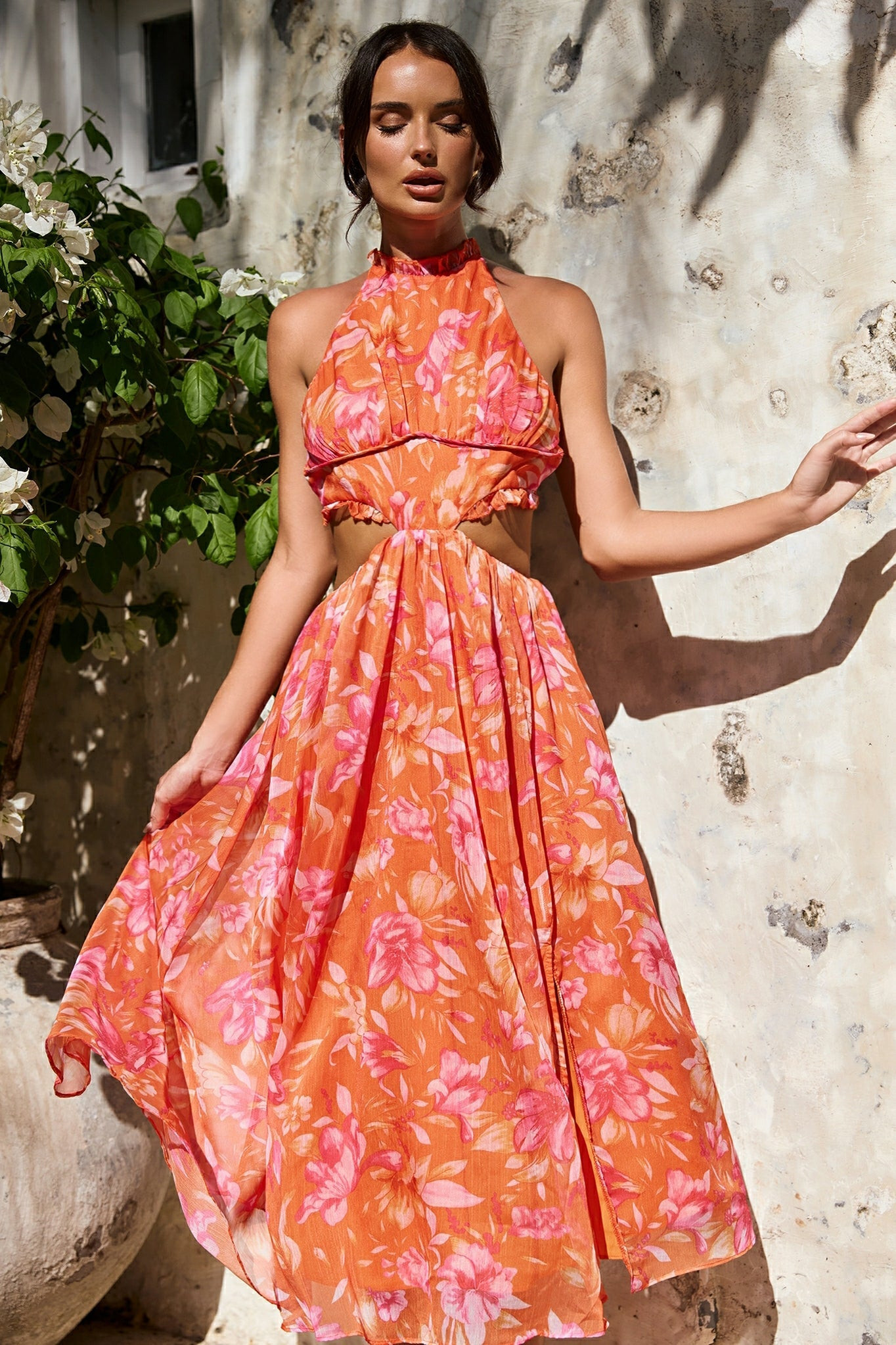 Emery Maxi Dress - Orange | Sage and Paige AUS.