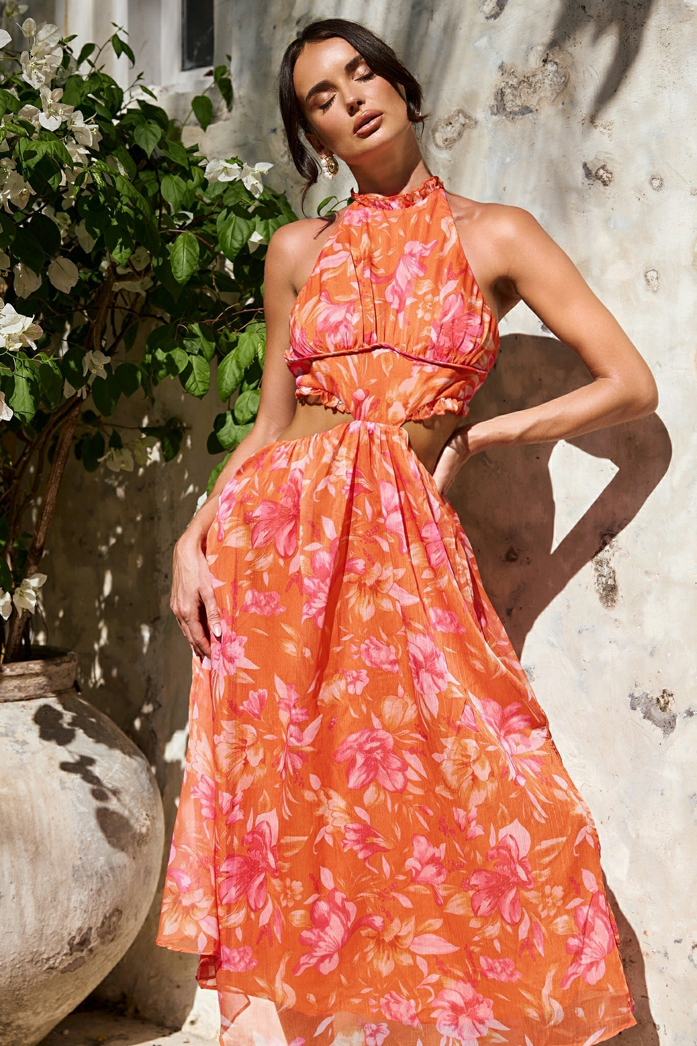 Emery Maxi Dress - Orange | Sage and Paige AUS.
