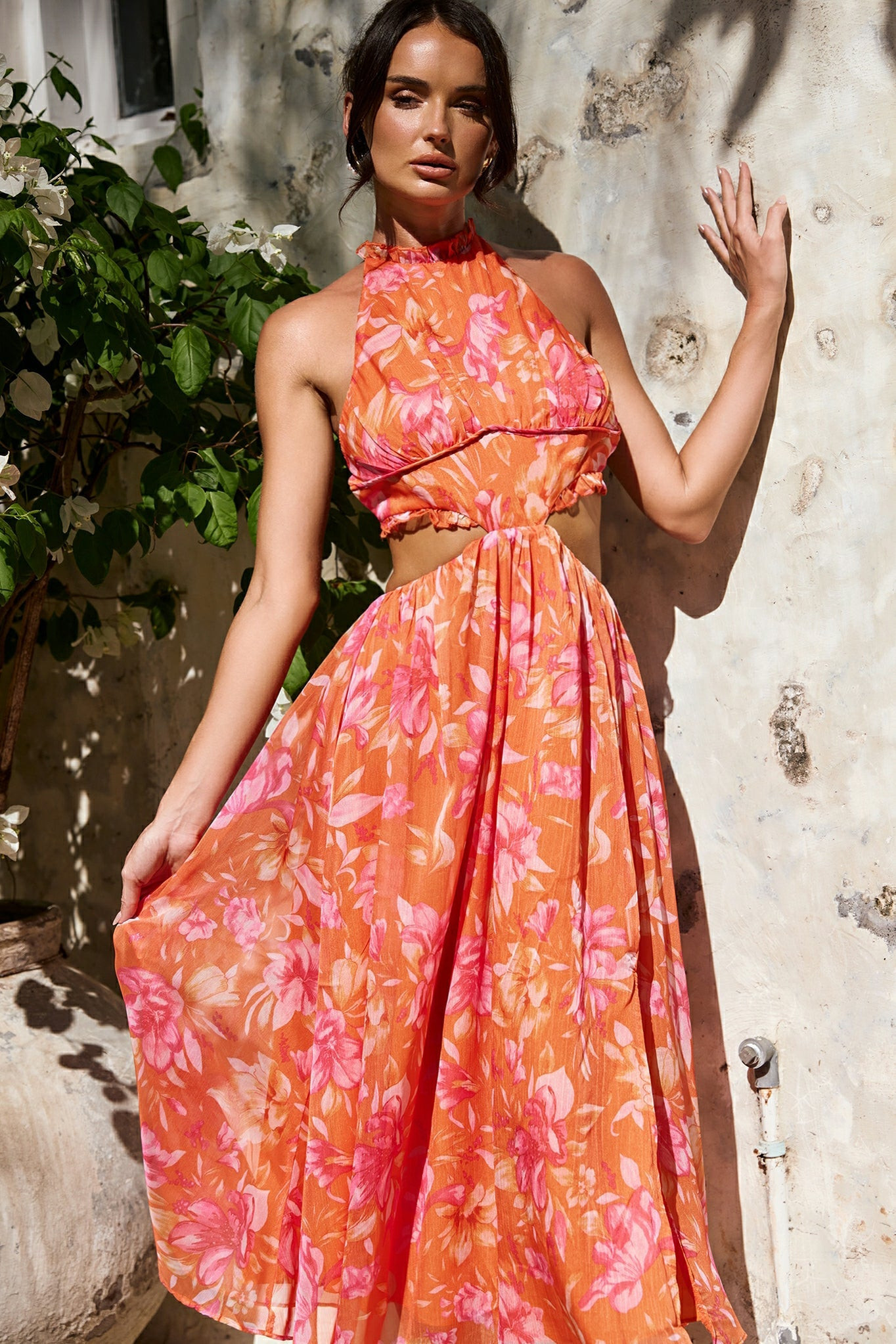 Emery Maxi Dress - Orange | Sage and Paige AUS.