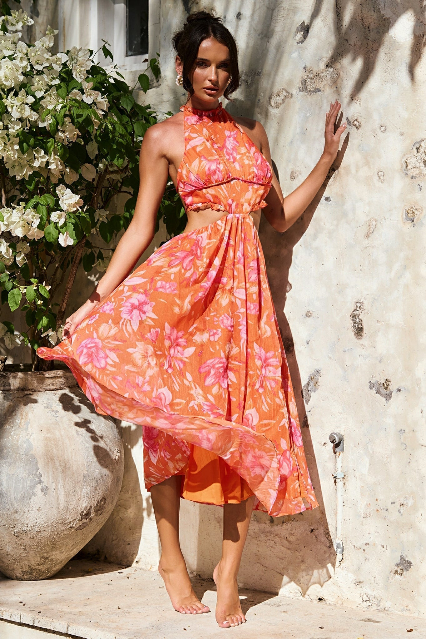 Emery Maxi Dress - Orange | Sage and Paige AUS.