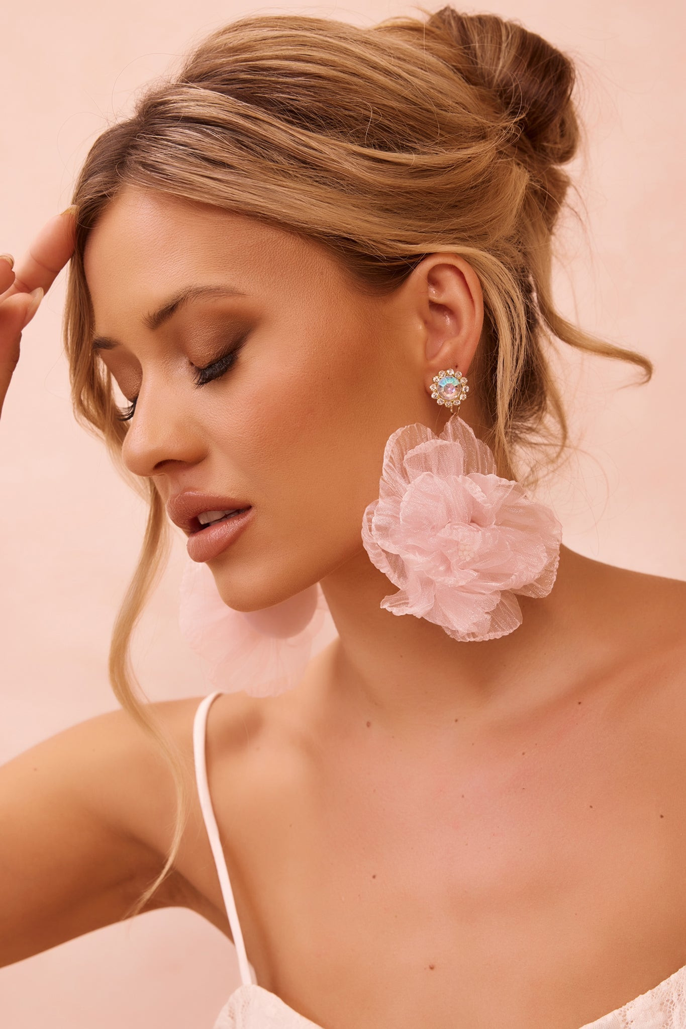 Blossom Bloomer Earrings - Pink | Sage and Paige AUS.