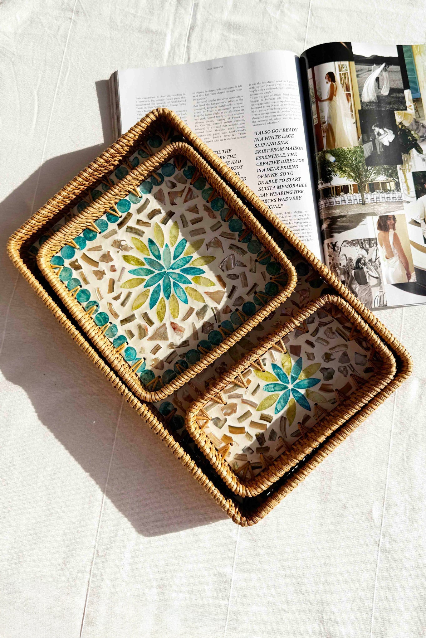 Cahuenga Tray Set - Blue Multi | Sage and Paige AUS.