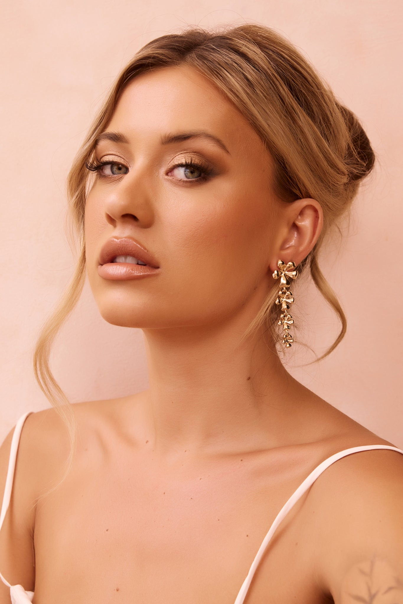 Golden Blossom Earrings - Gold | Sage and Paige AUS.