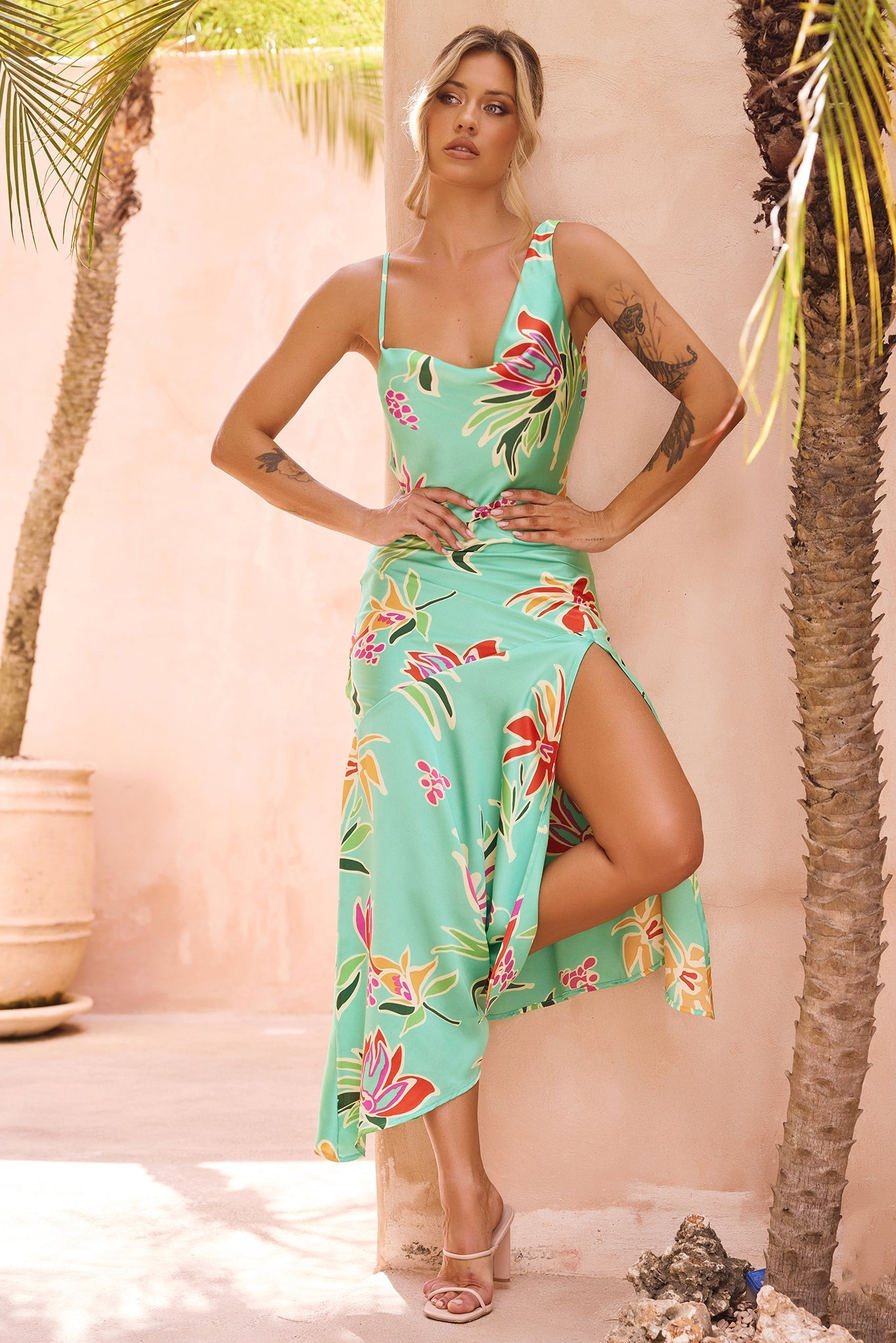 Sonora Midi Dress - Green | Sage and Paige AUS.