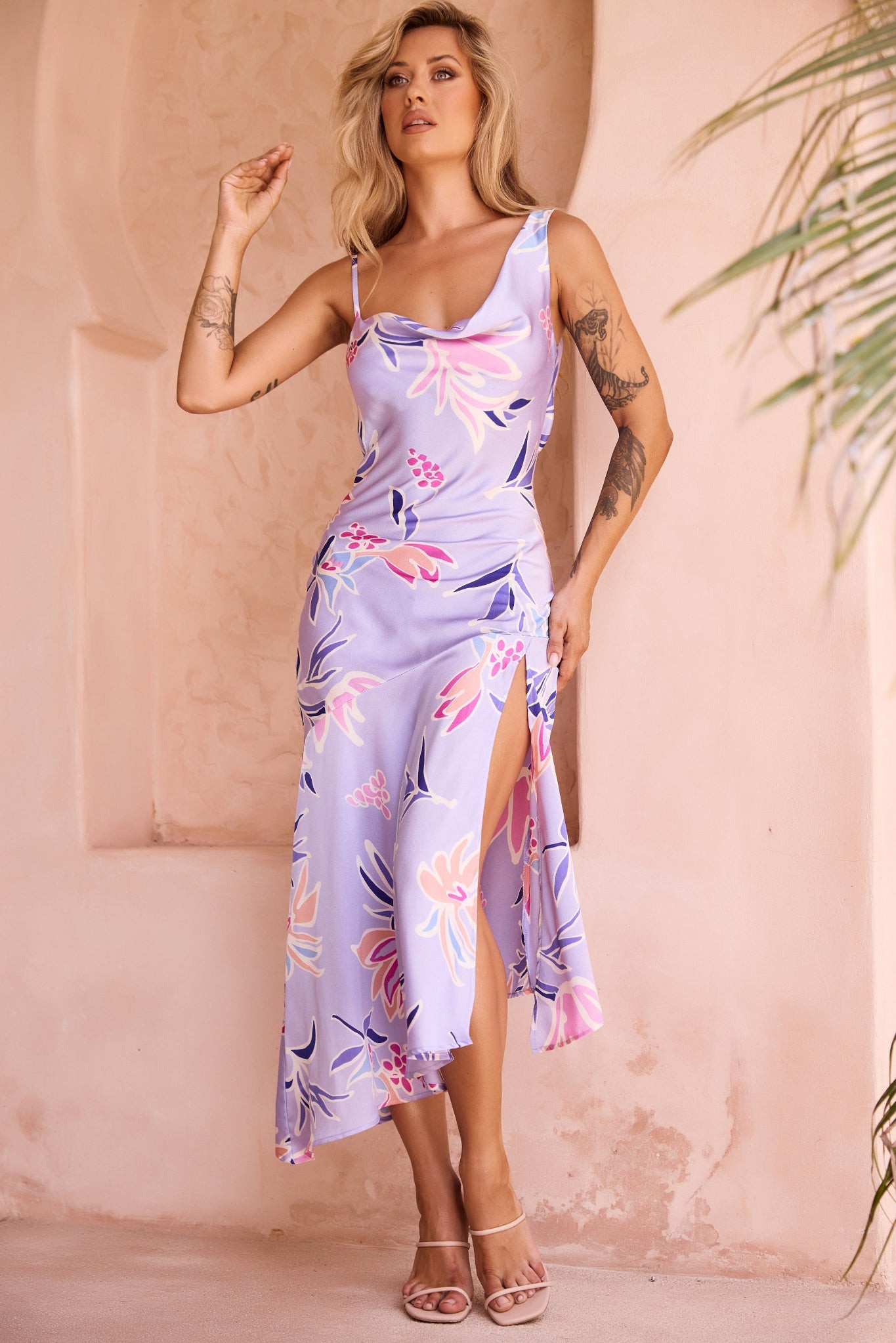 Sonora Midi Dress - Purple | Sage and Paige AUS.