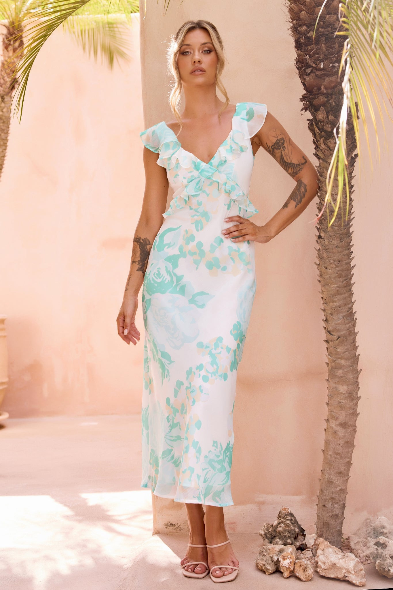 Dazzling Dreams Midi Dress - Mint | Sage and Paige AUS.