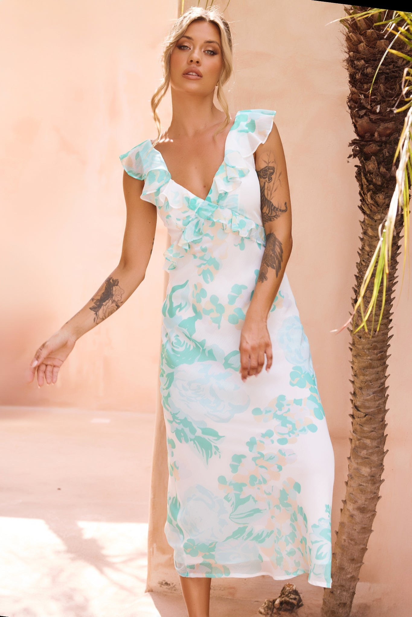 Dazzling Dreams Midi Dress - Mint | Sage and Paige AUS.