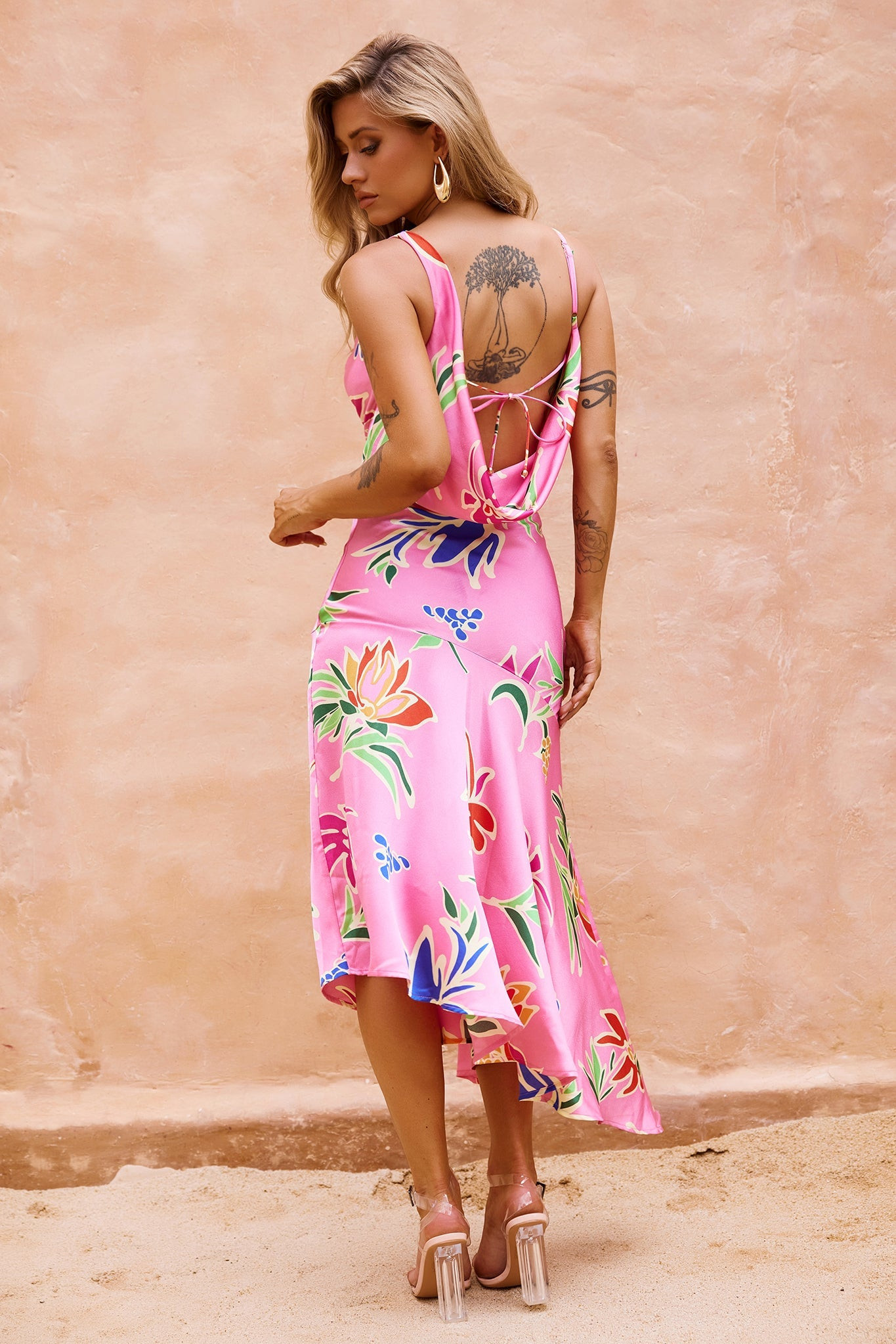 Sonora Midi Dress - Pink | Sage and Paige AUS.