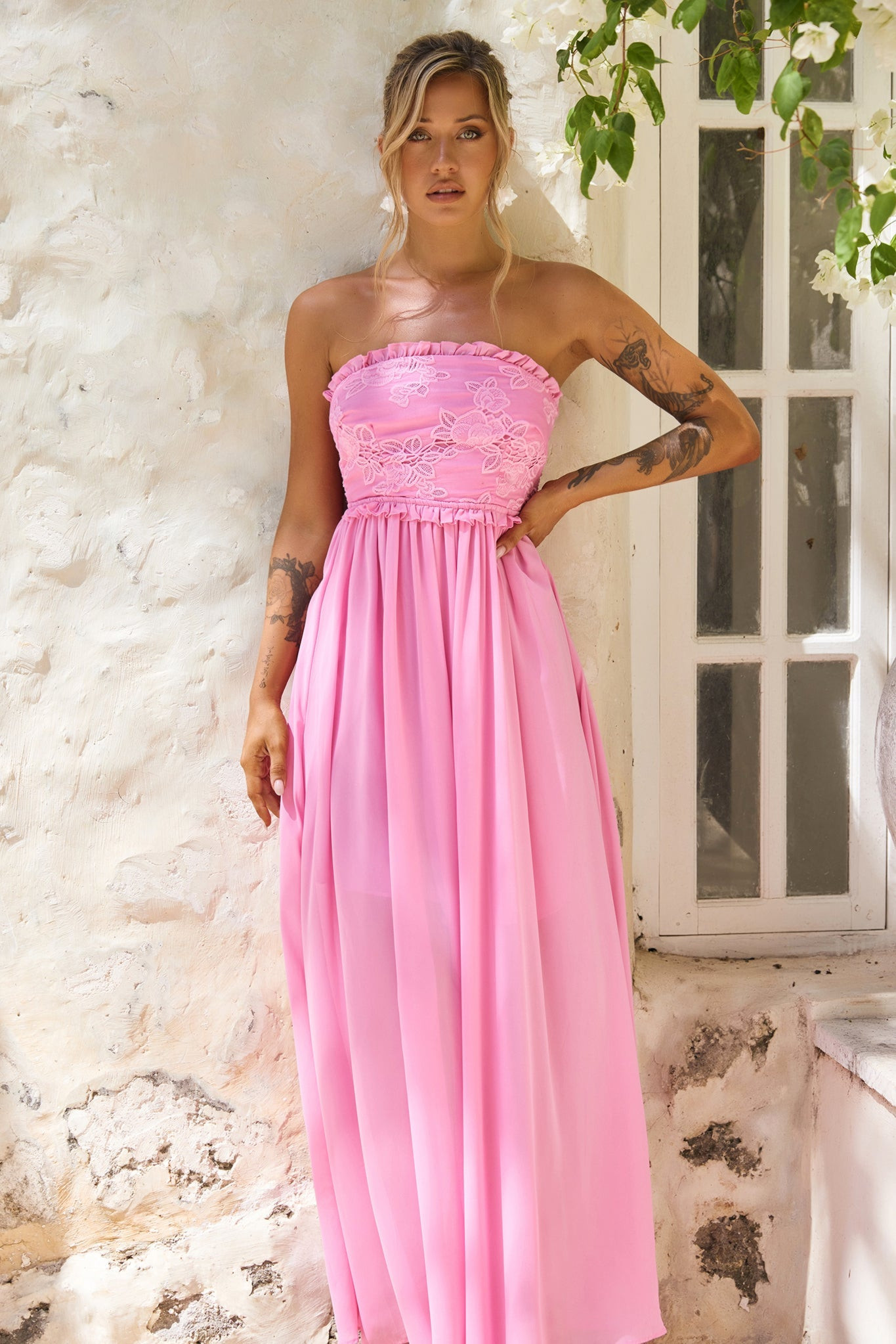 Jules Maxi Dress - Pink | Sage and Paige AUS.