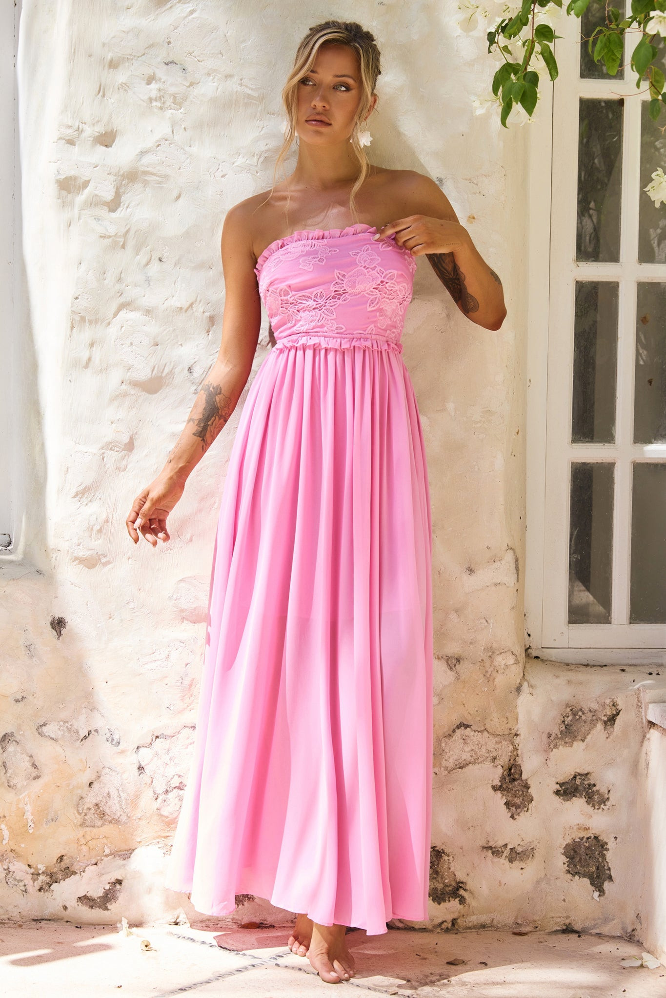 Jules Maxi Dress - Pink | Sage and Paige AUS.