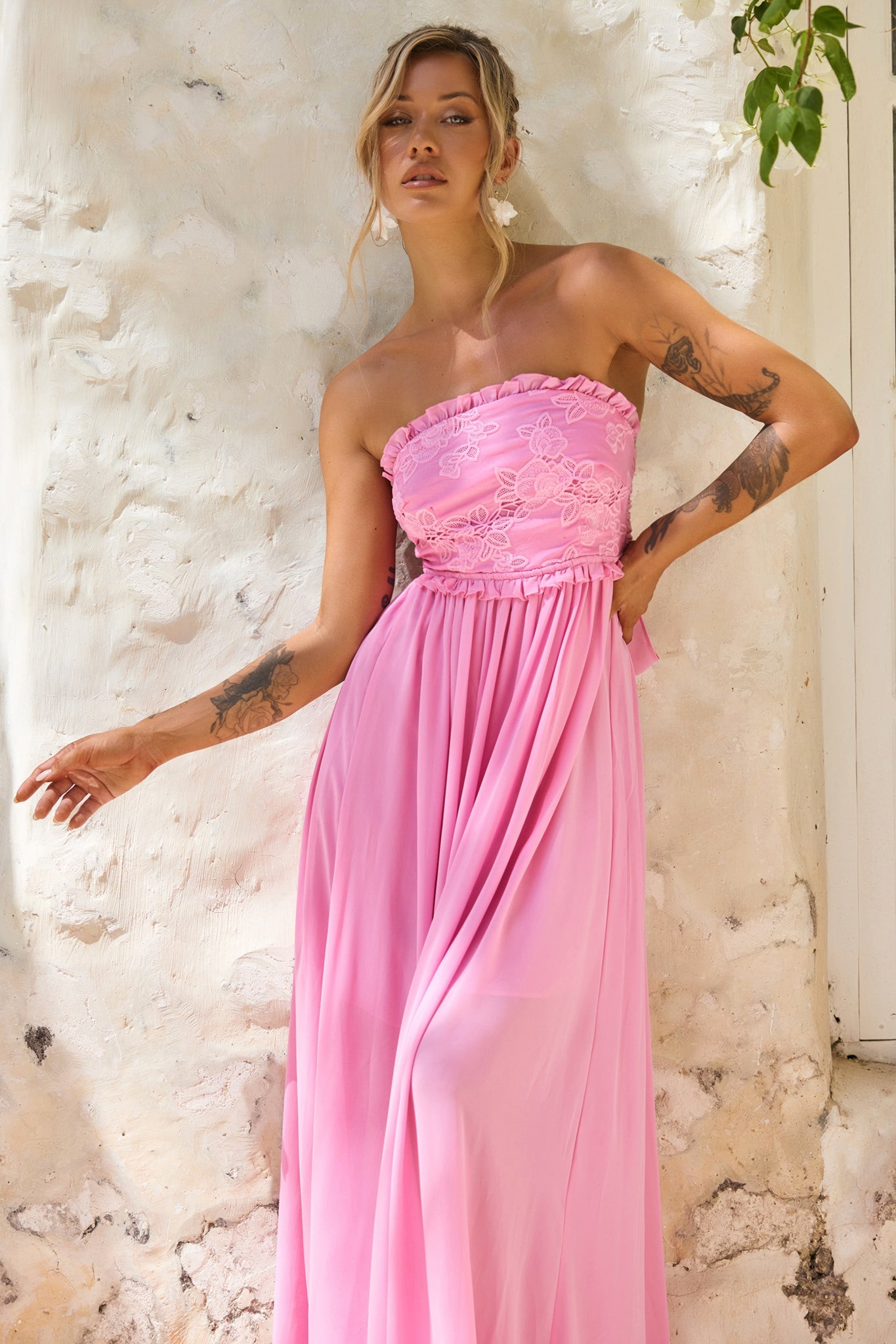 Jules Maxi Dress - Pink | Sage and Paige AUS.