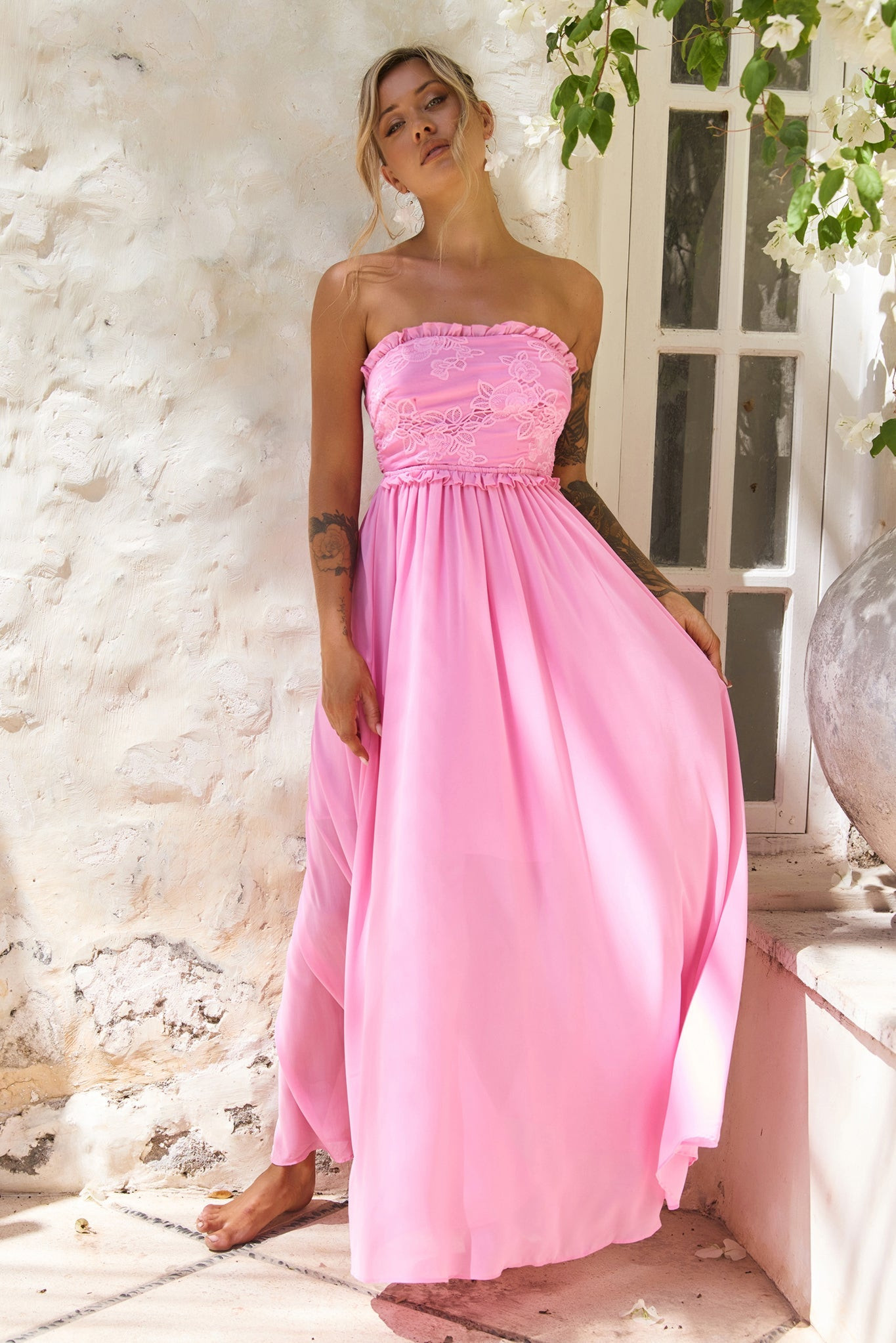 Jules Maxi Dress - Pink | Sage and Paige AUS.