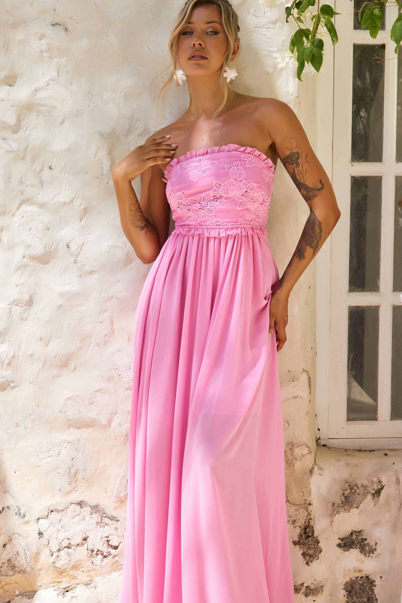 Jules Maxi Dress - Pink | Sage and Paige AUS.
