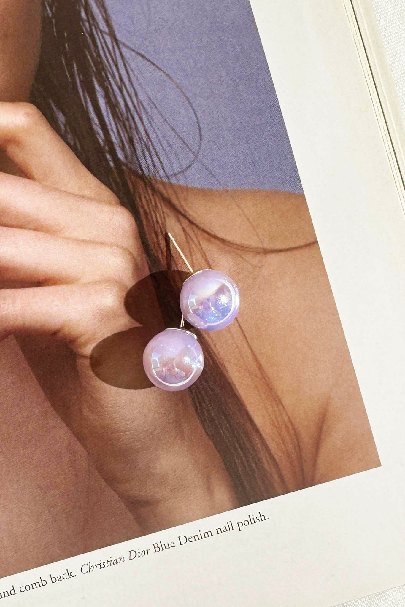 Lunar Glow Earrings - Purple