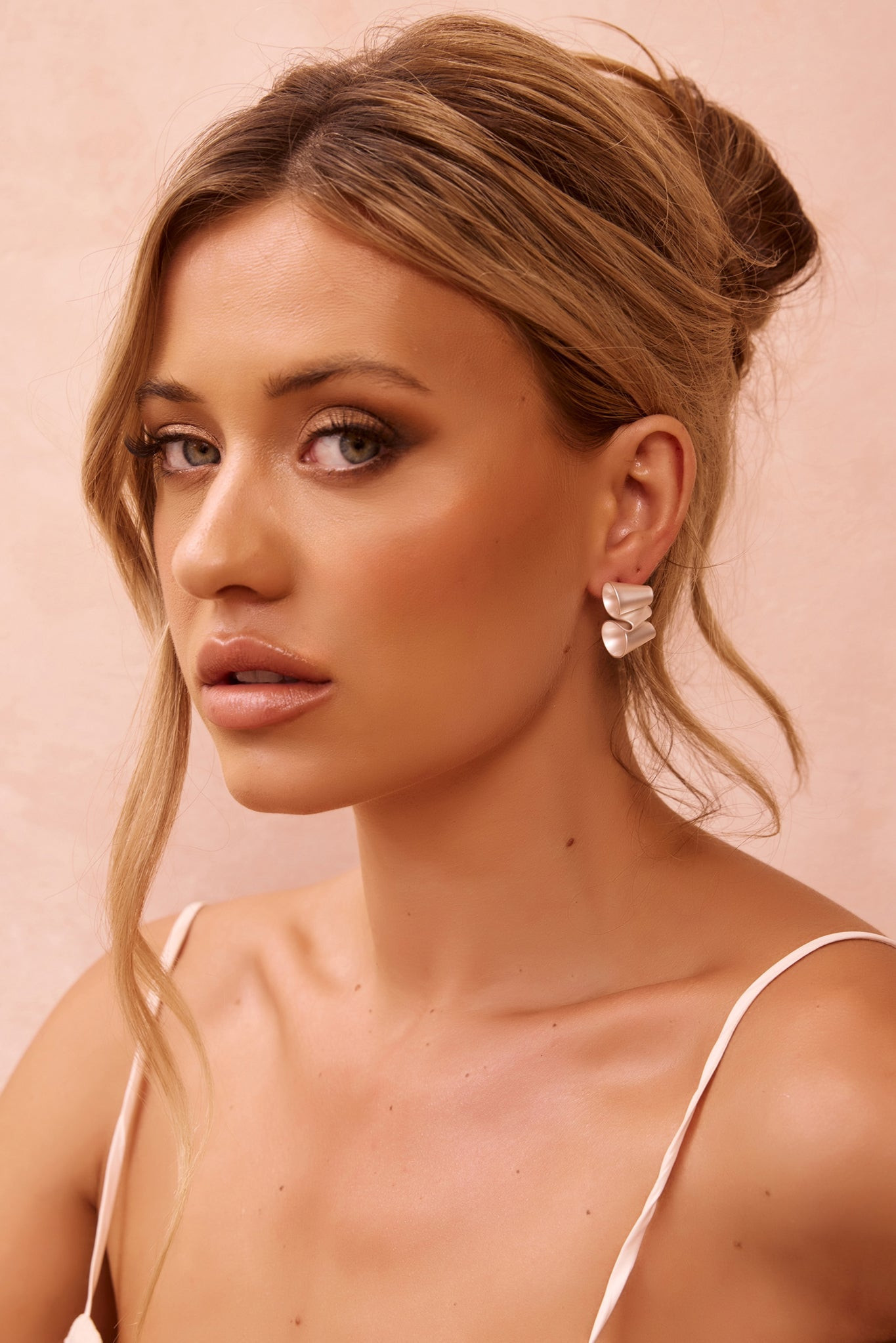 Halo Fold Earrings - Silver
