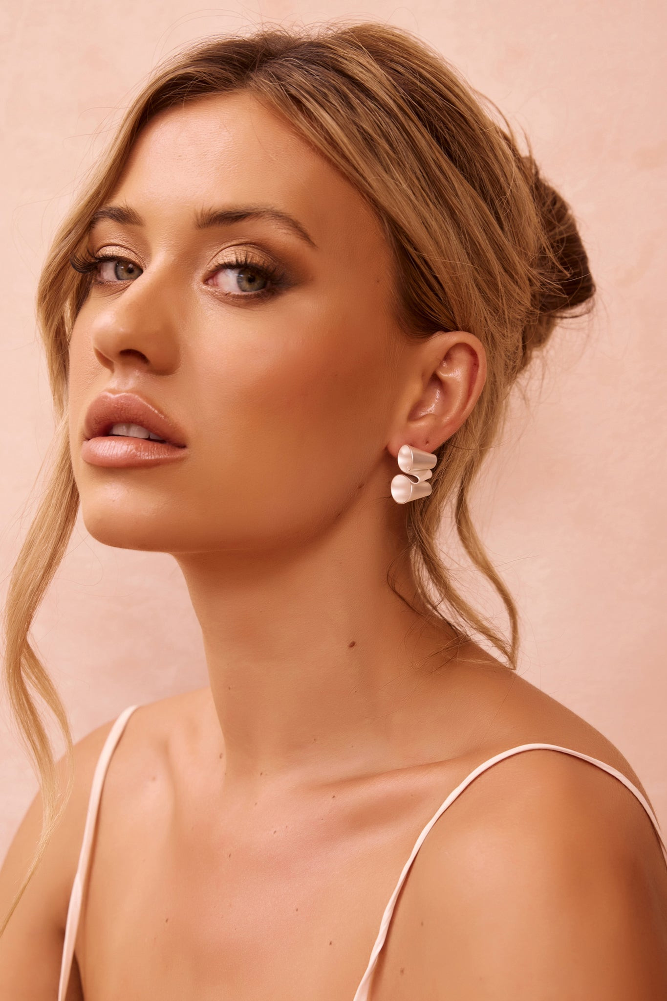 Halo Fold Earrings - Silver