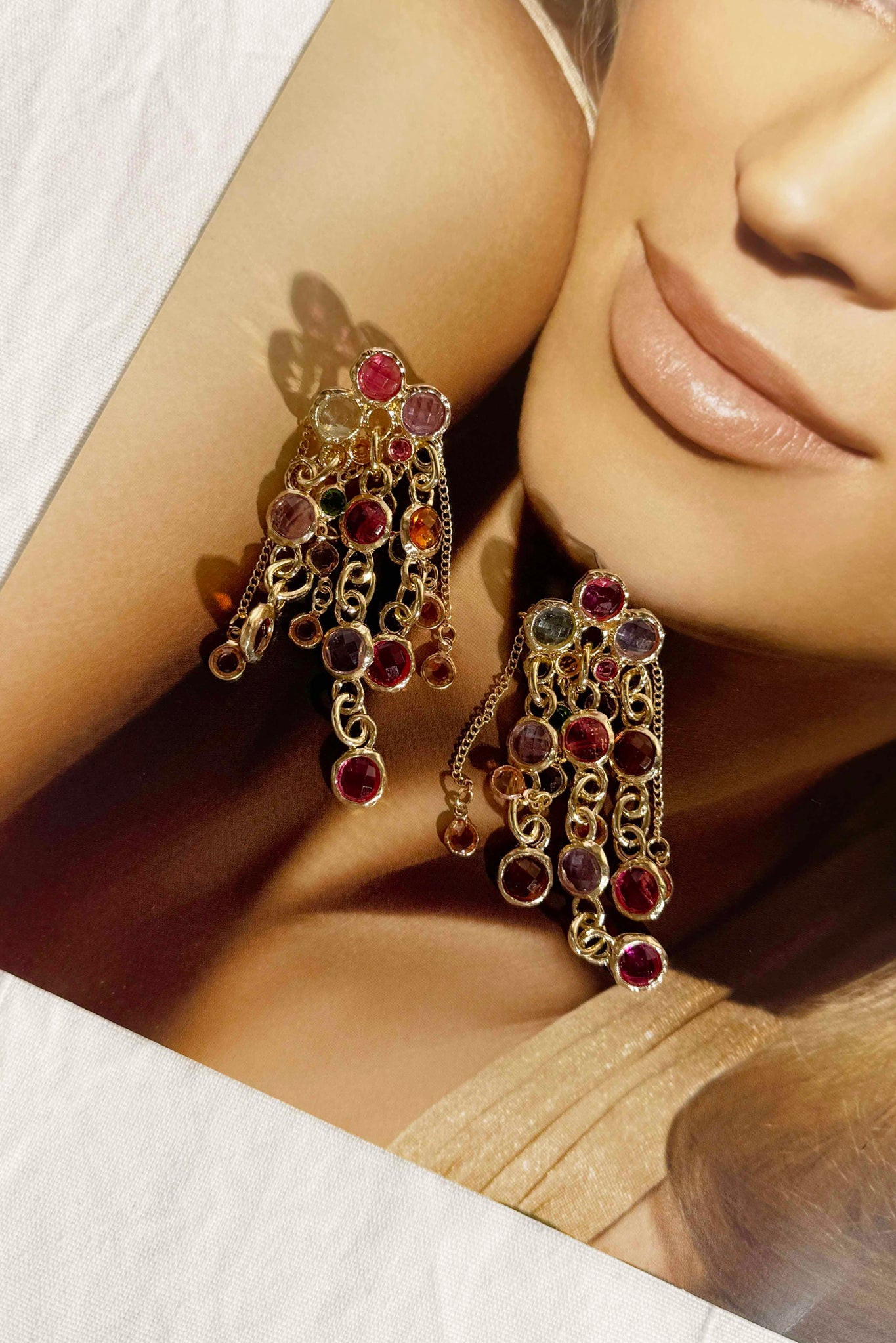 Ethereal Cascade Earrings - Multi